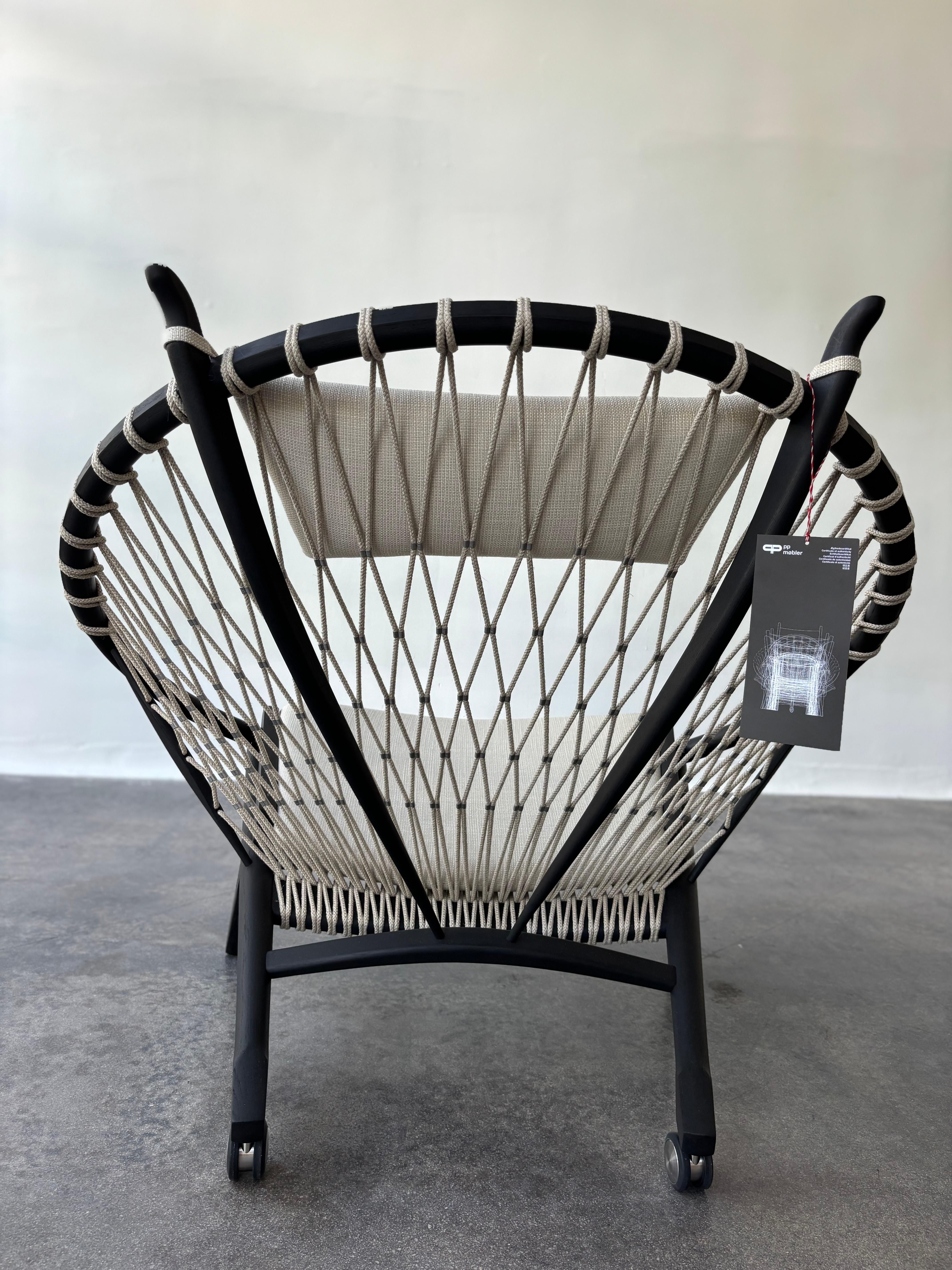 Silla PP Møbler Circle de Hans Wegner en negro tánico, Nuevo Original en venta 5