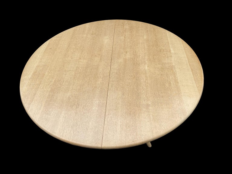 Late 20th Century P.P.75 Extendable Dining Table in Solid Oak by Hans J. Wegner For Sale