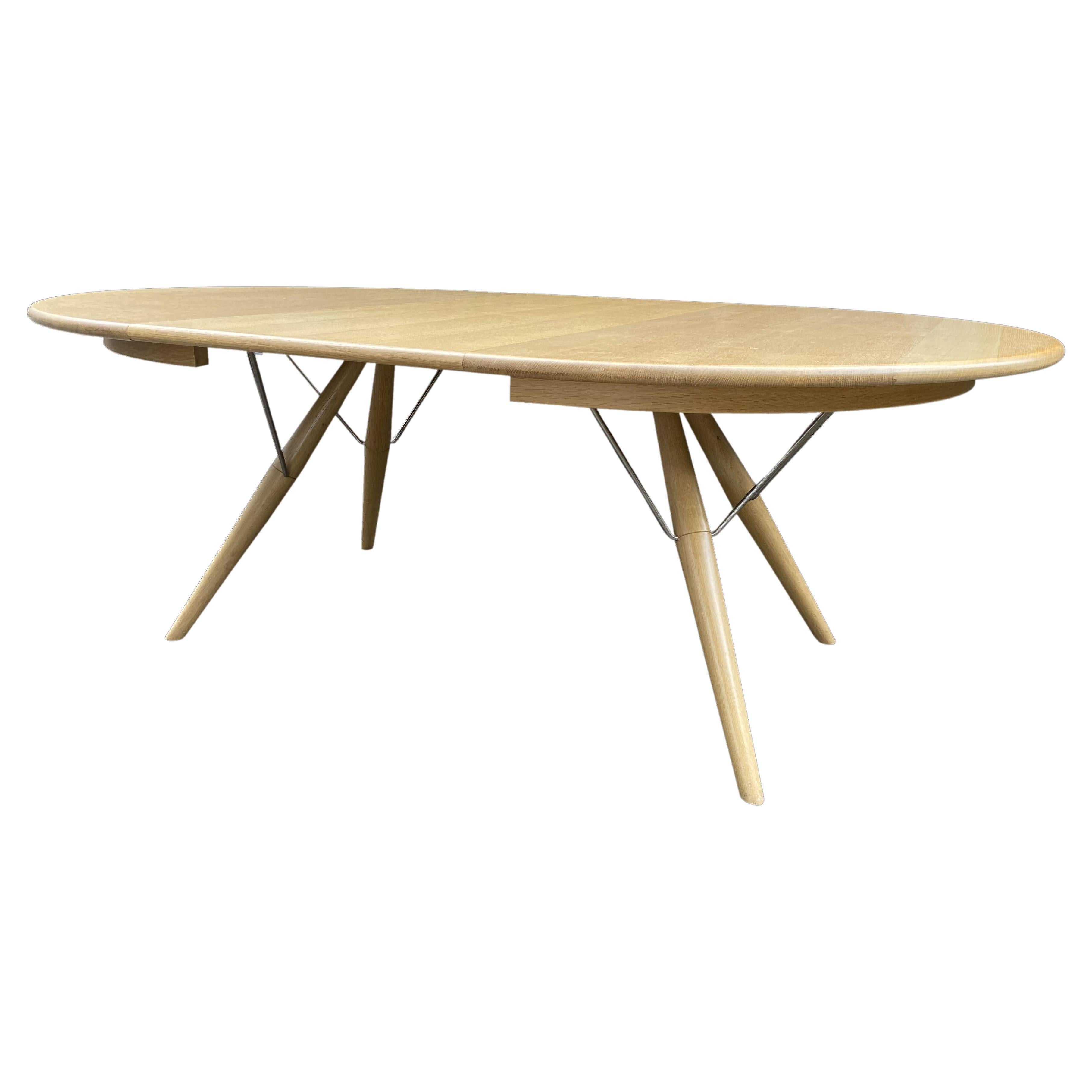 P.P.75 Extendable Dining Table in Solid Oak by Hans J. Wegner