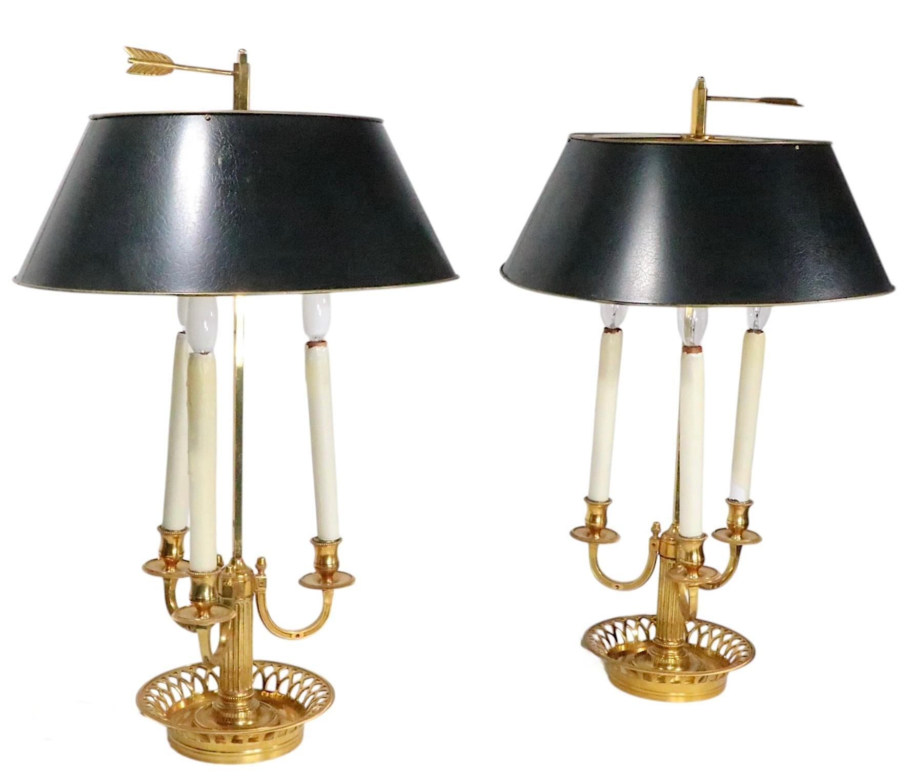 Pr. 20 C.  Lámparas de sobremesa francesas Bouillotte de estilo victoriano en venta 7
