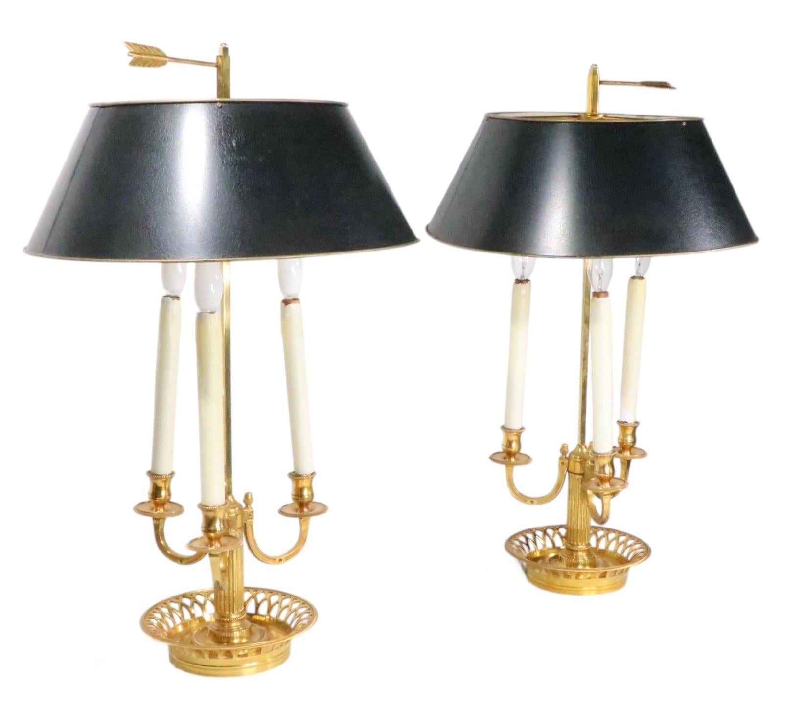 Pr. 20 C.  Lámparas de sobremesa francesas Bouillotte de estilo victoriano en venta 9