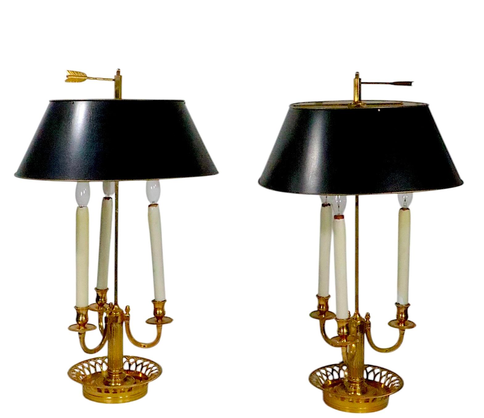 Pr. 20 C.  Lámparas de sobremesa francesas Bouillotte de estilo victoriano en Bueno estado para la venta en New York, NY