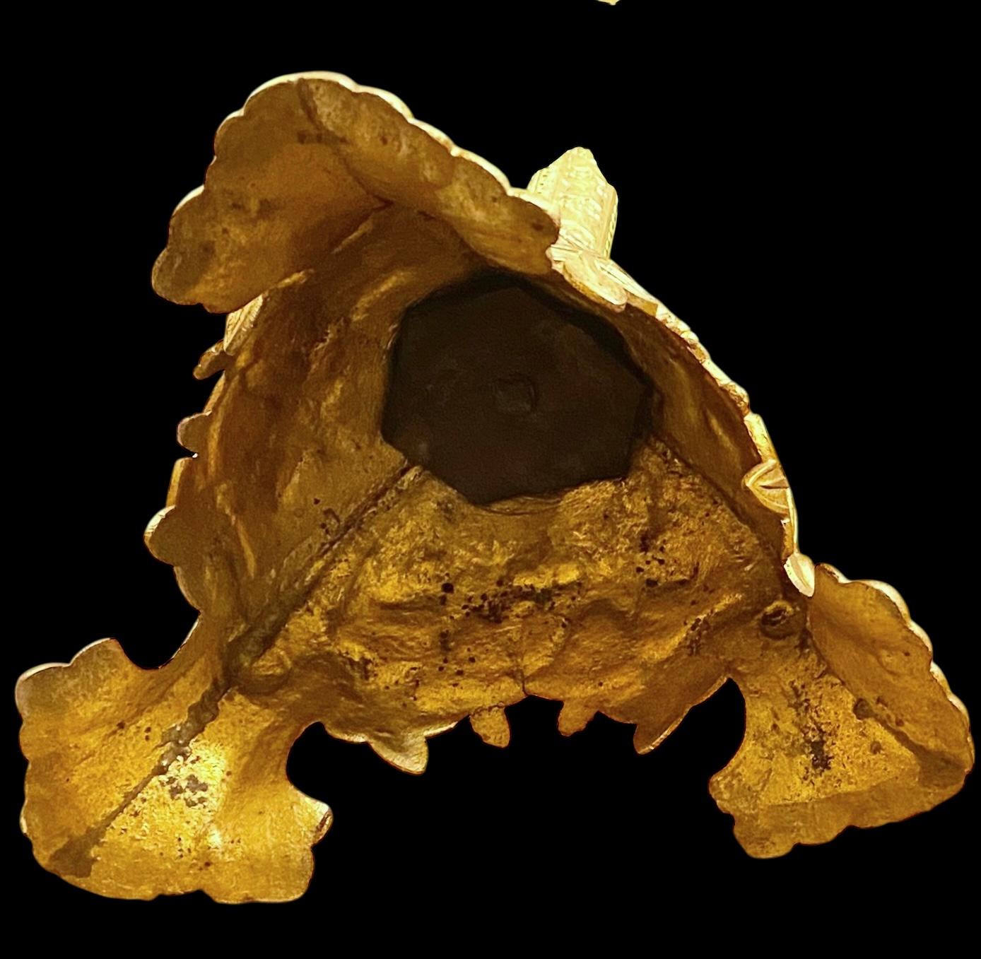 Pr. Antique French getrieben vergoldetem Messing Alter Kerzenständer im Angebot 8