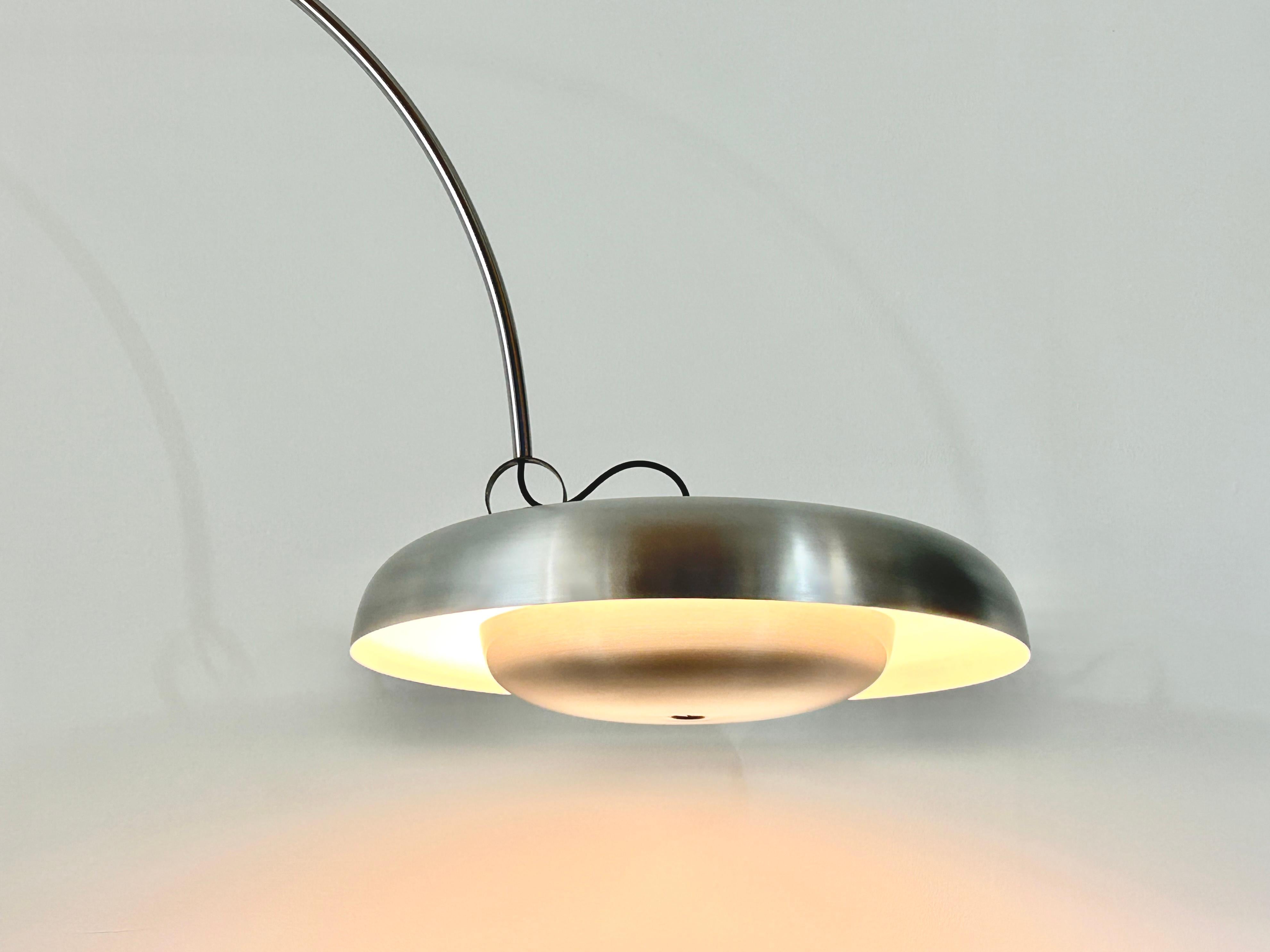 Mid-Century Modern PR Arc Lamp designed by Pirro Cuniberti for Sirrah Imola, Italy 1970 
