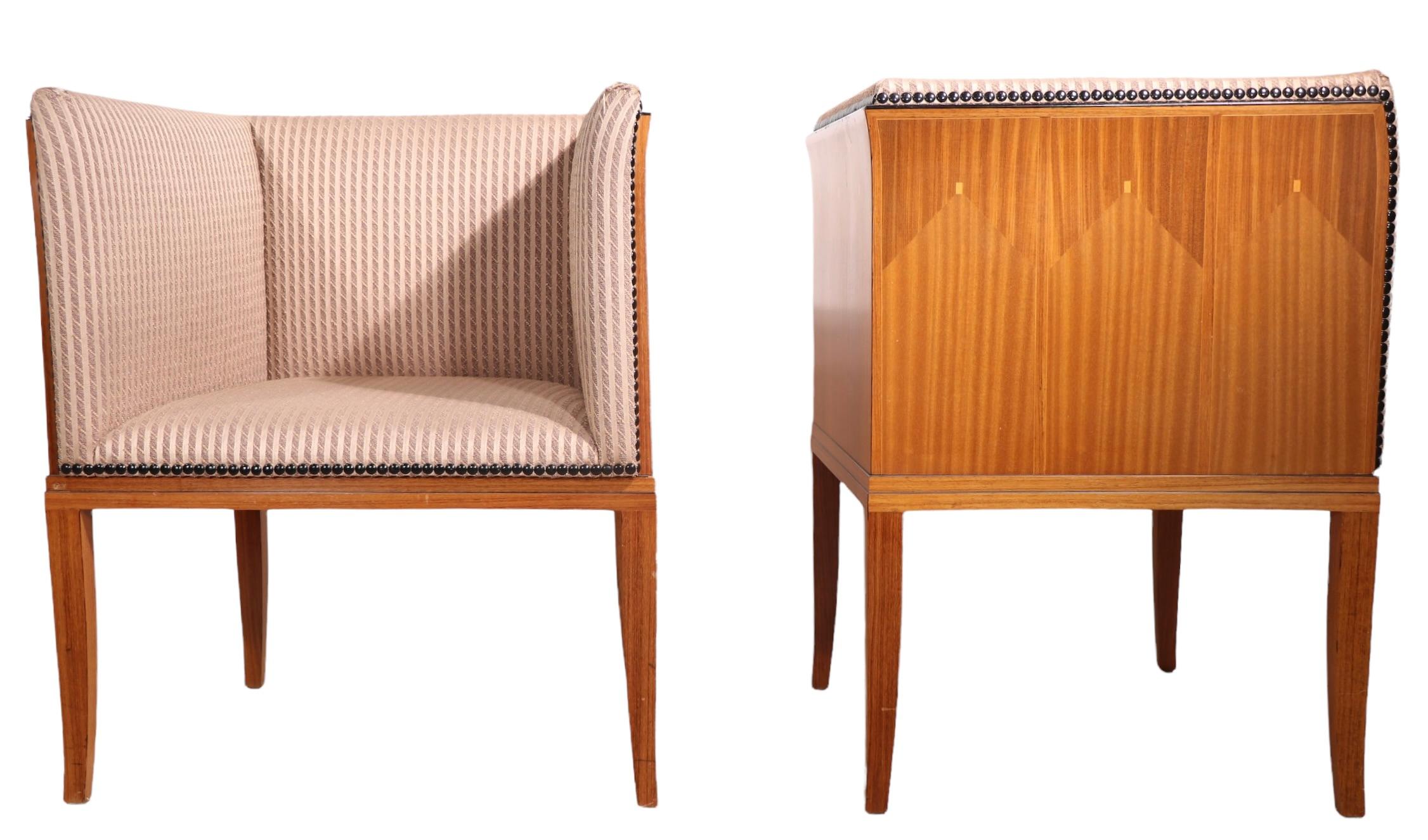 Pr. Arkitektura Eliel Saarinen Cranbrook Chairs 1990's Charles Phipps & Sons 5