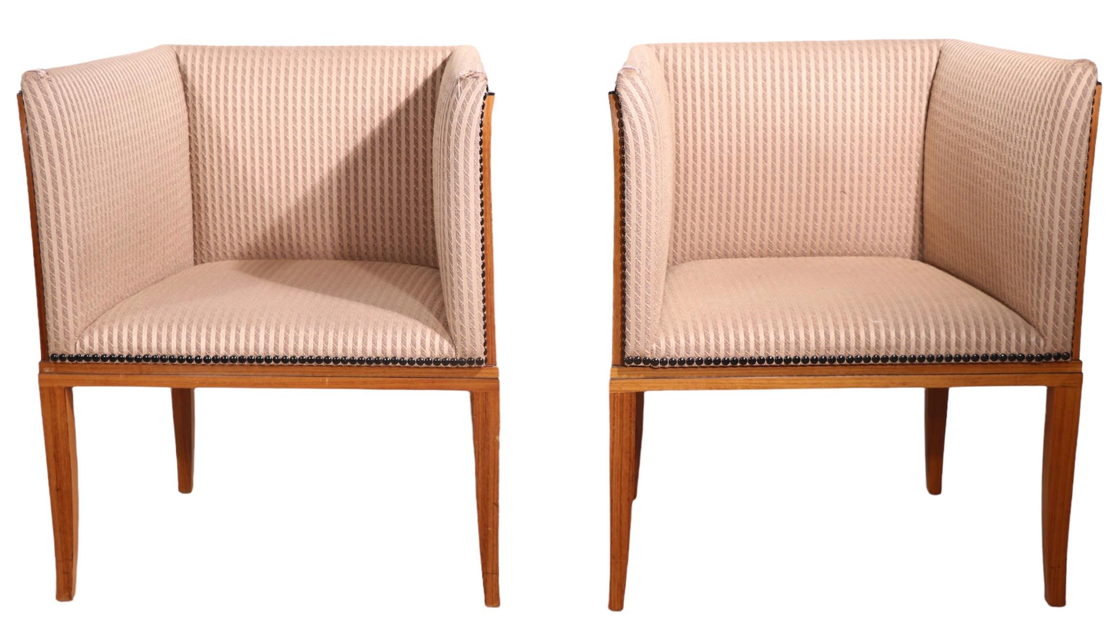 Pr. Arkitektura Eliel Saarinen Cranbrook Chairs 1990's Charles Phipps & Sons 7