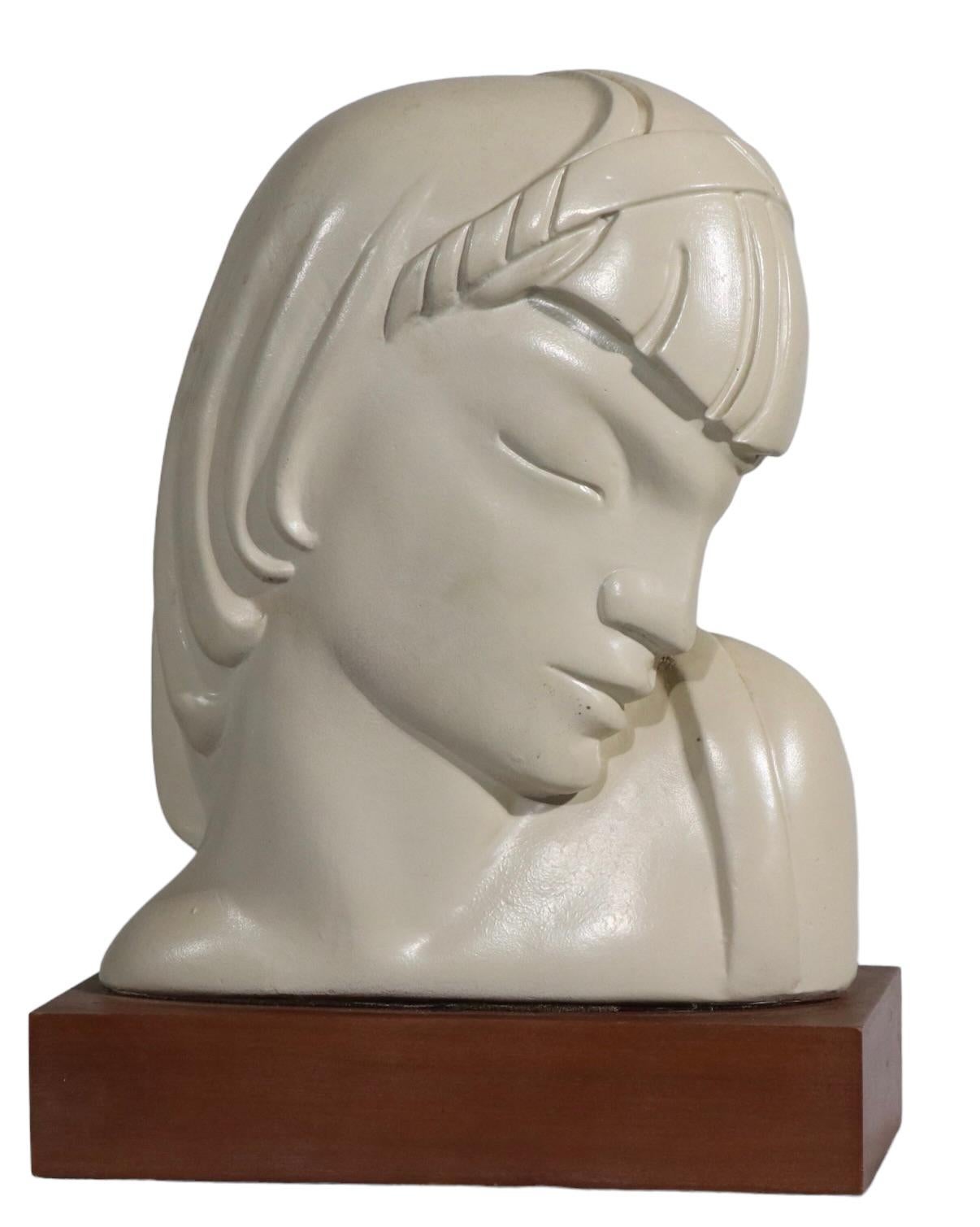 Pr. Art Deco Busts by Kupur Aka Frederick Cooper For Sale 5