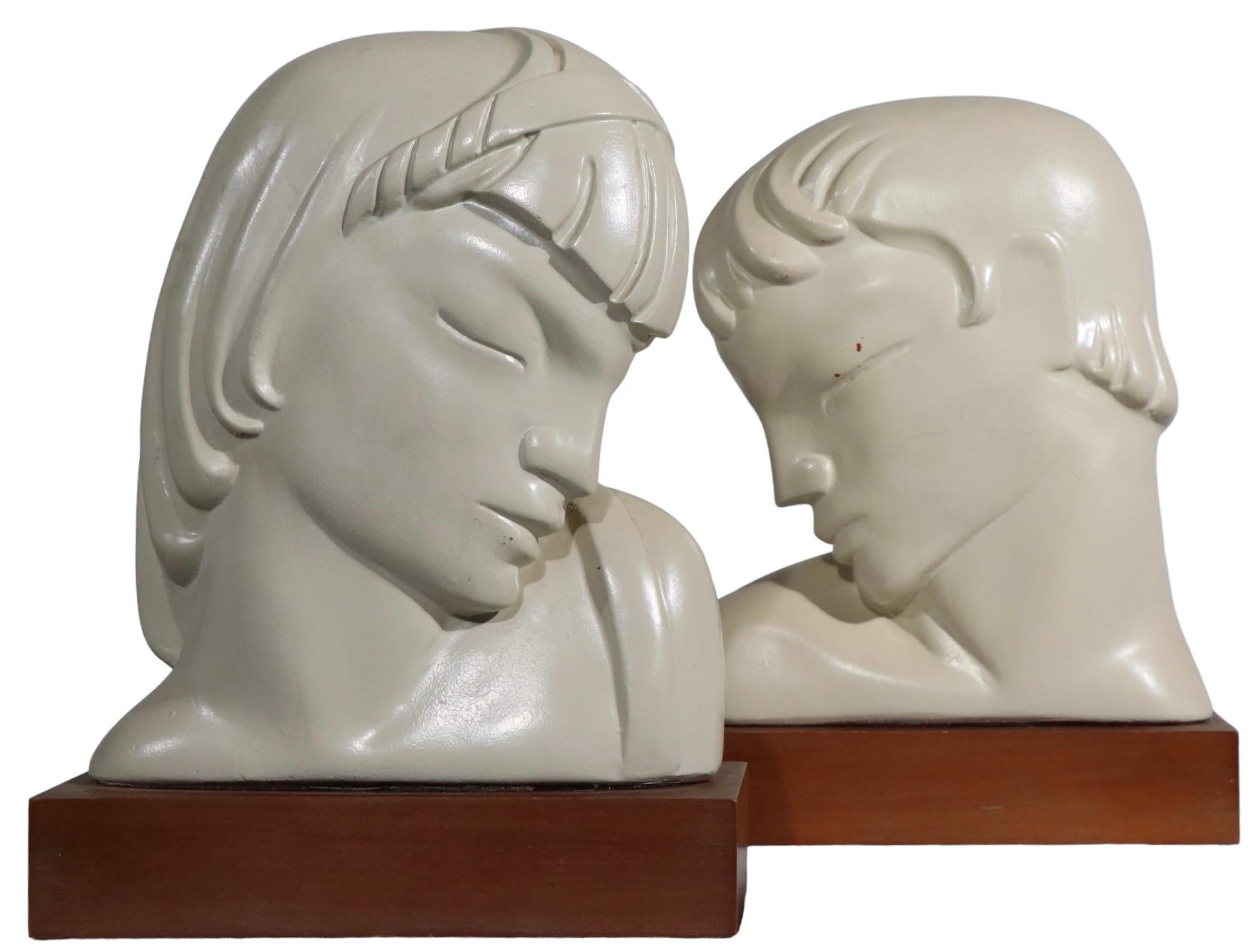 Pr. Art Deco Busts by Kupur Aka Frederick Cooper For Sale 6