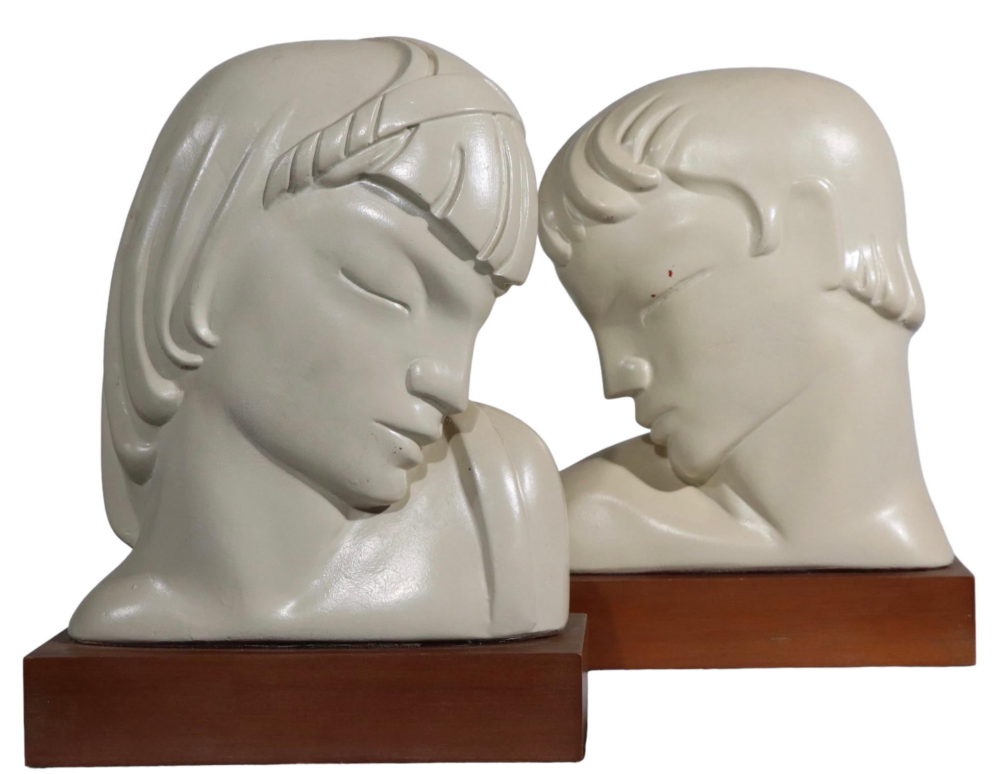 Pr. Art Deco Busts by Kupur Aka Frederick Cooper For Sale 7