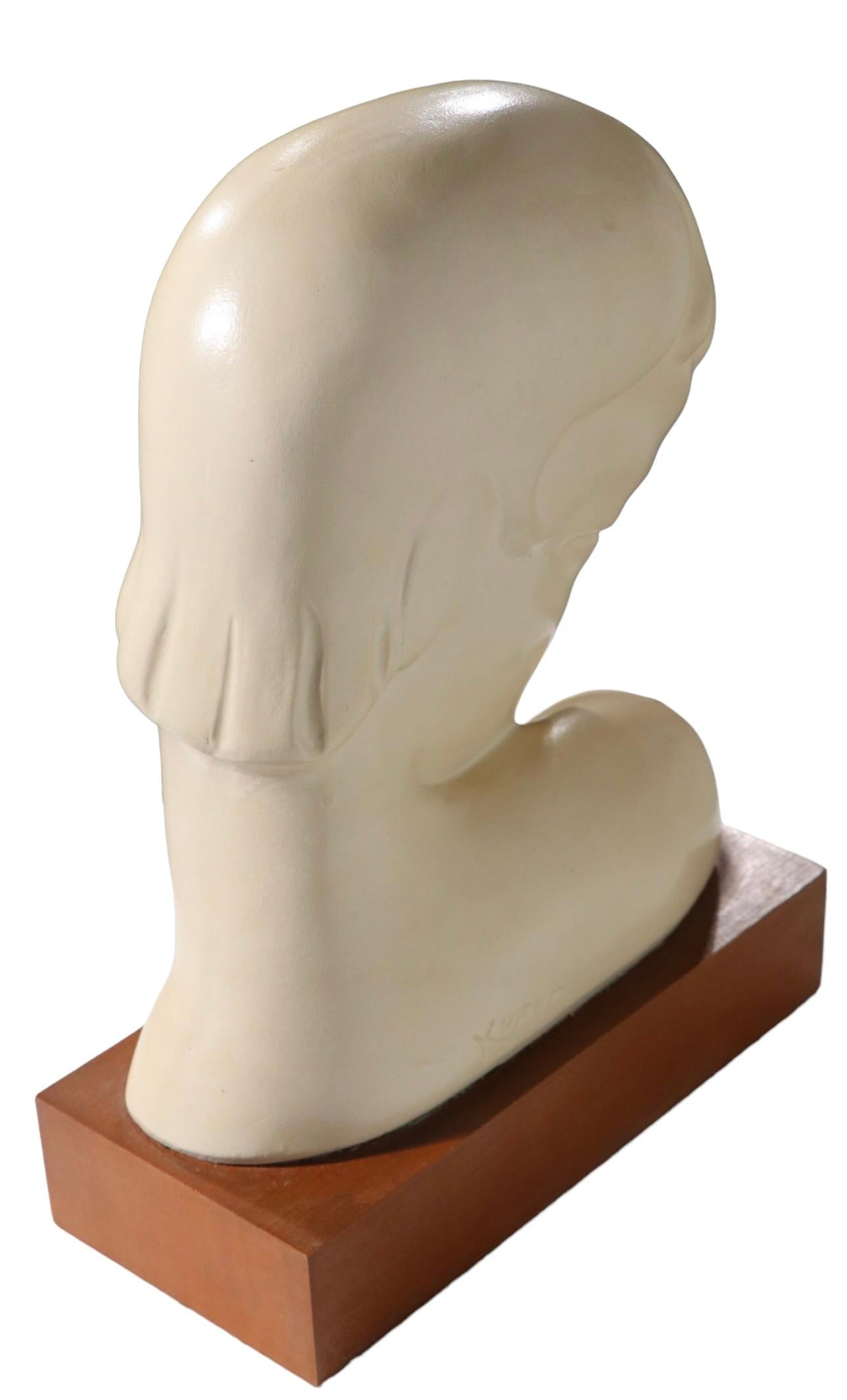 Pr. Art Deco Busts by Kupur Aka Frederick Cooper For Sale 9