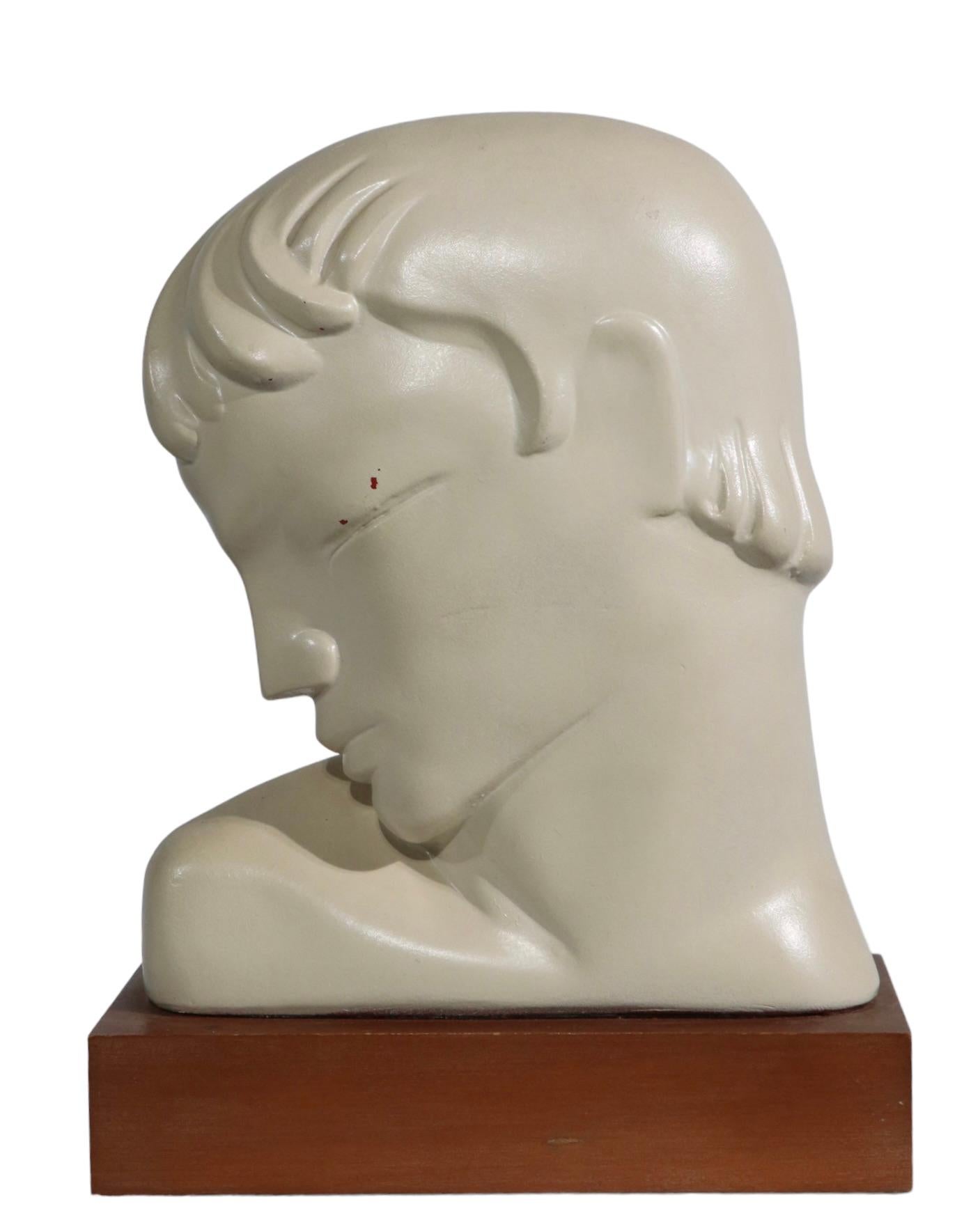Pr. Art Deco Busts by Kupur Aka Frederick Cooper For Sale 10
