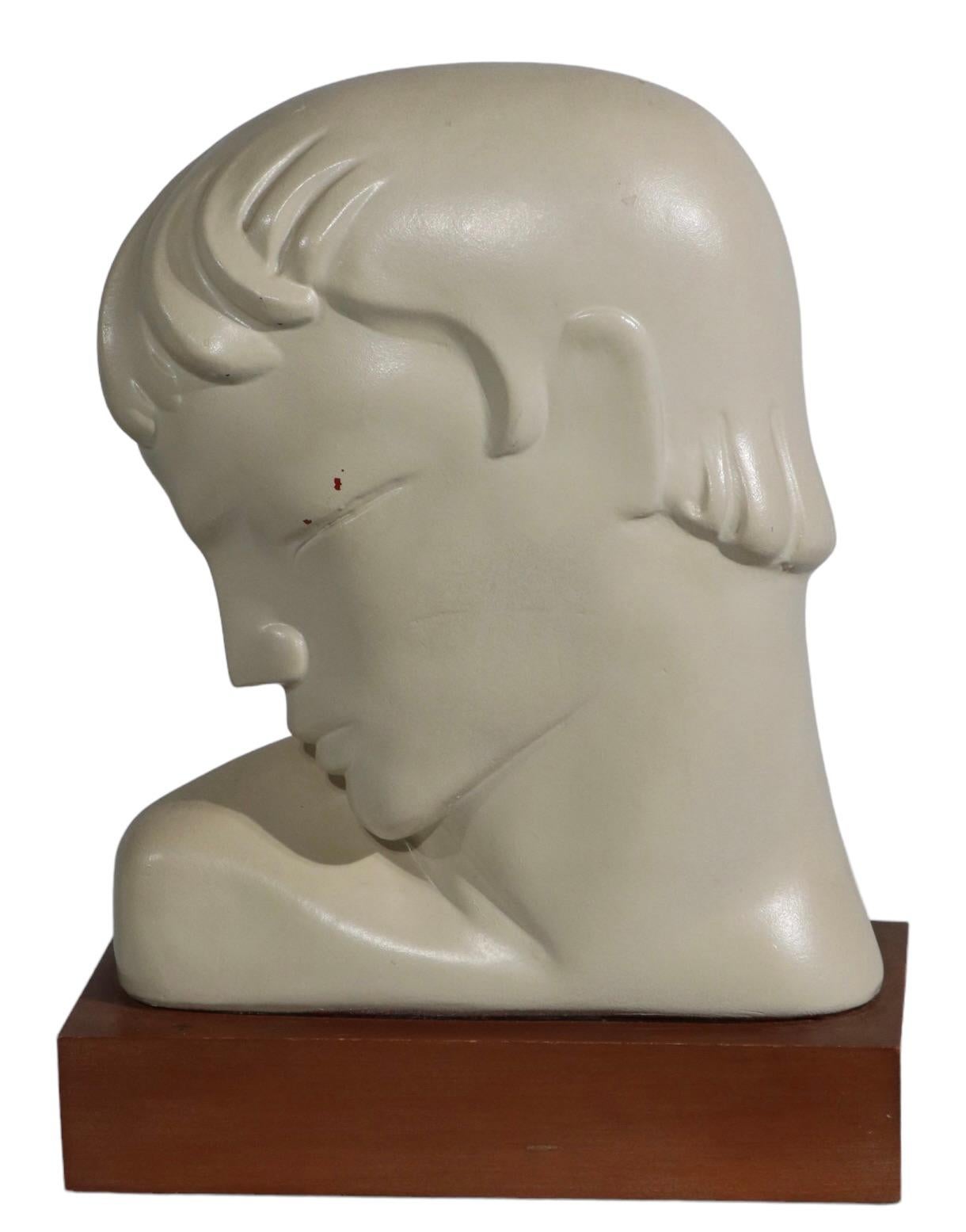 Pr. Art Deco Busts by Kupur Aka Frederick Cooper For Sale 11