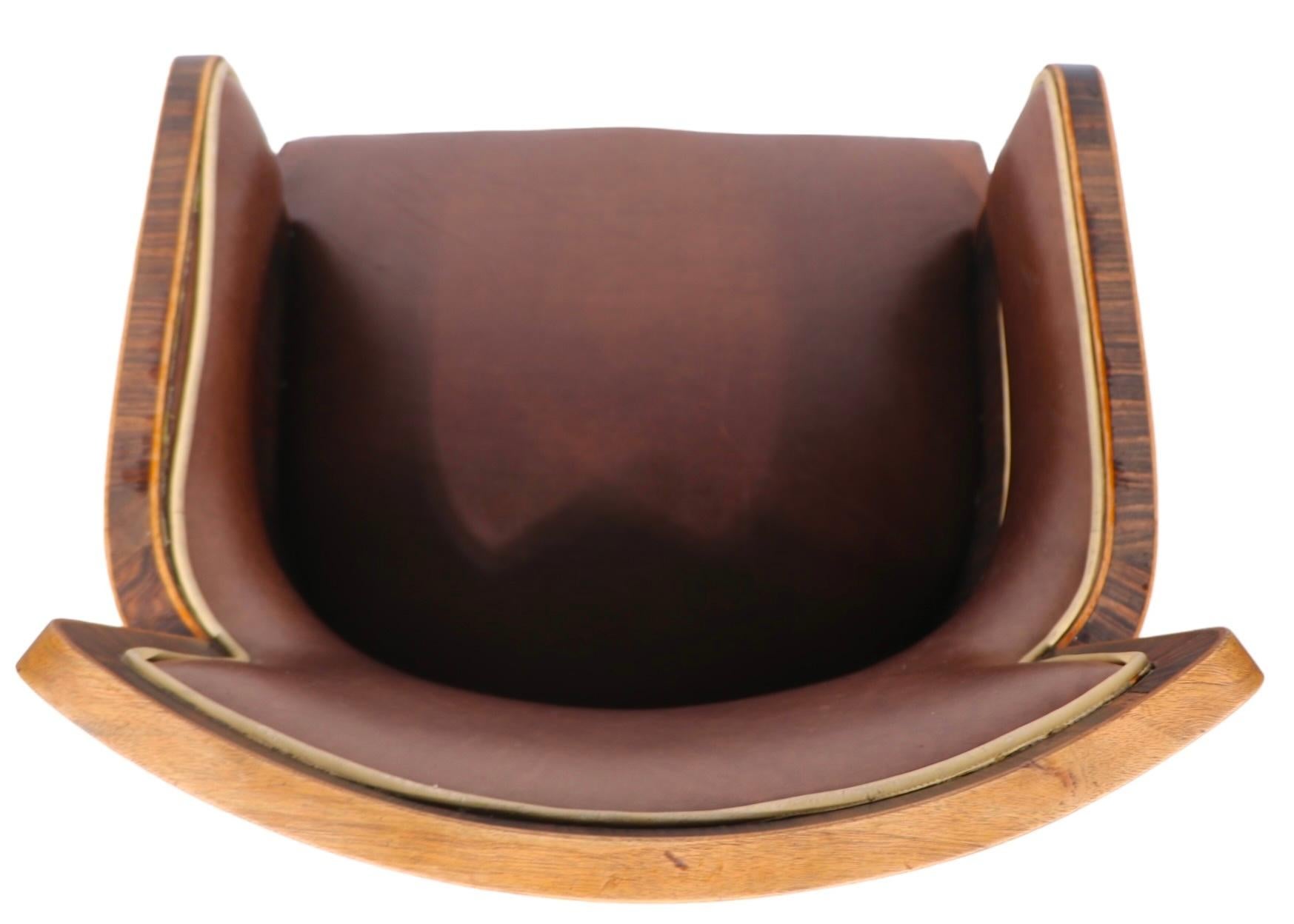 Pr.  Art Deco  RMS Caronia Ocean Liner Chairs from estate of Jackie Rogers 1940s In Good Condition In New York, NY