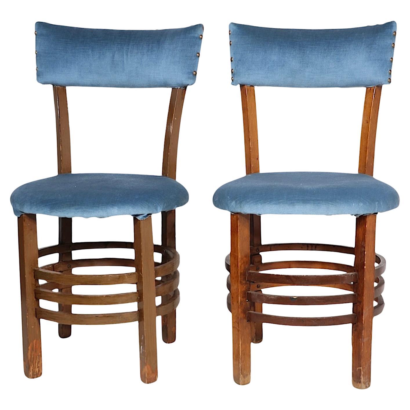 Pr. Art Deco Secessionist Cafe Bistro Dining Chairs