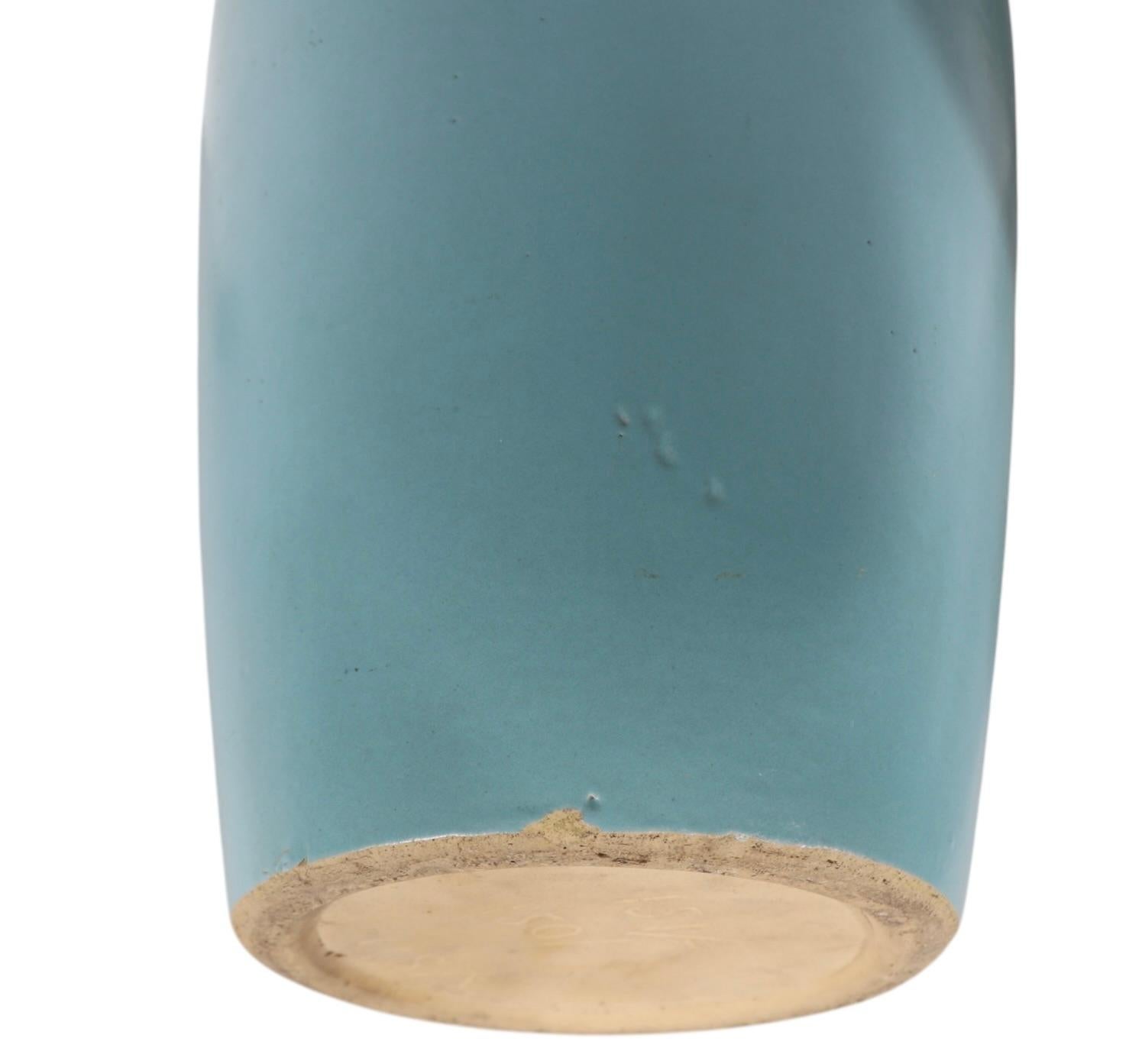Pr. Art Pottery Floor Vases att. McCoy c. 1930/40's For Sale 6