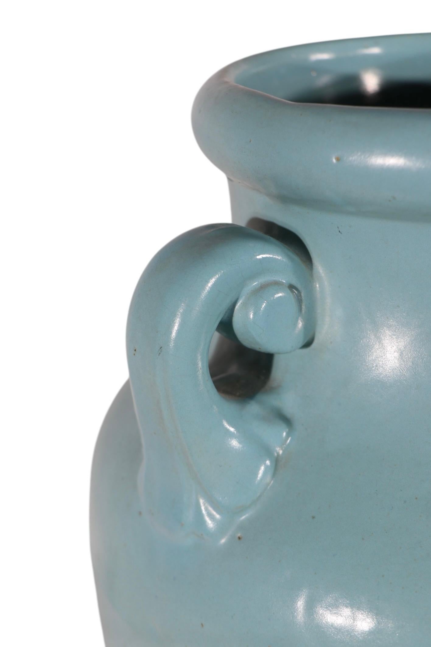 Pr. Art Pottery Floor Vases att. McCoy c. 1930/40's For Sale 9