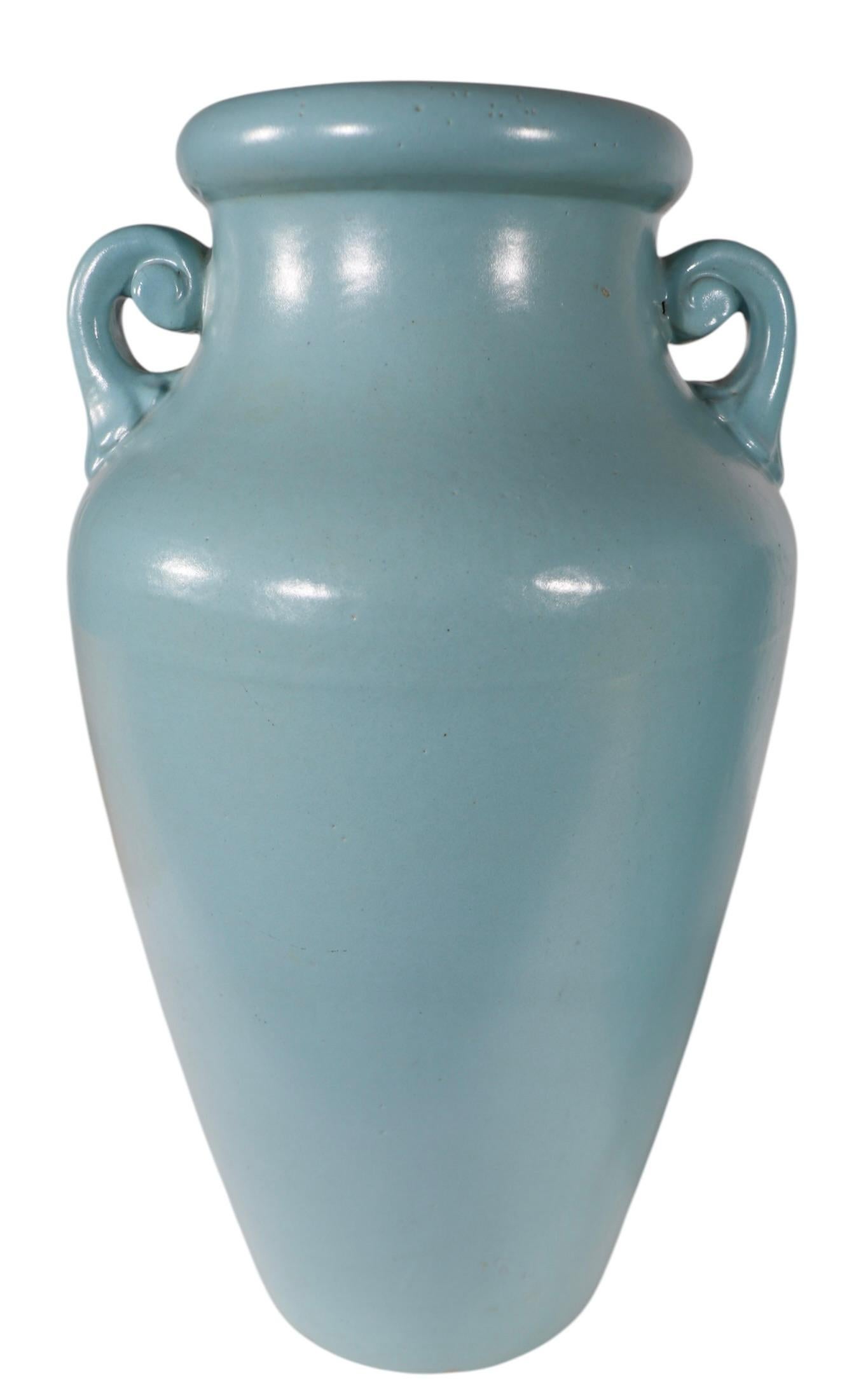 Pr. Art Pottery Floor Vases att. McCoy c. 1930/40's For Sale 13