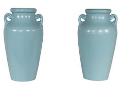 Pr. Art Pottery Floor Vases att. McCoy c. 1930/40's