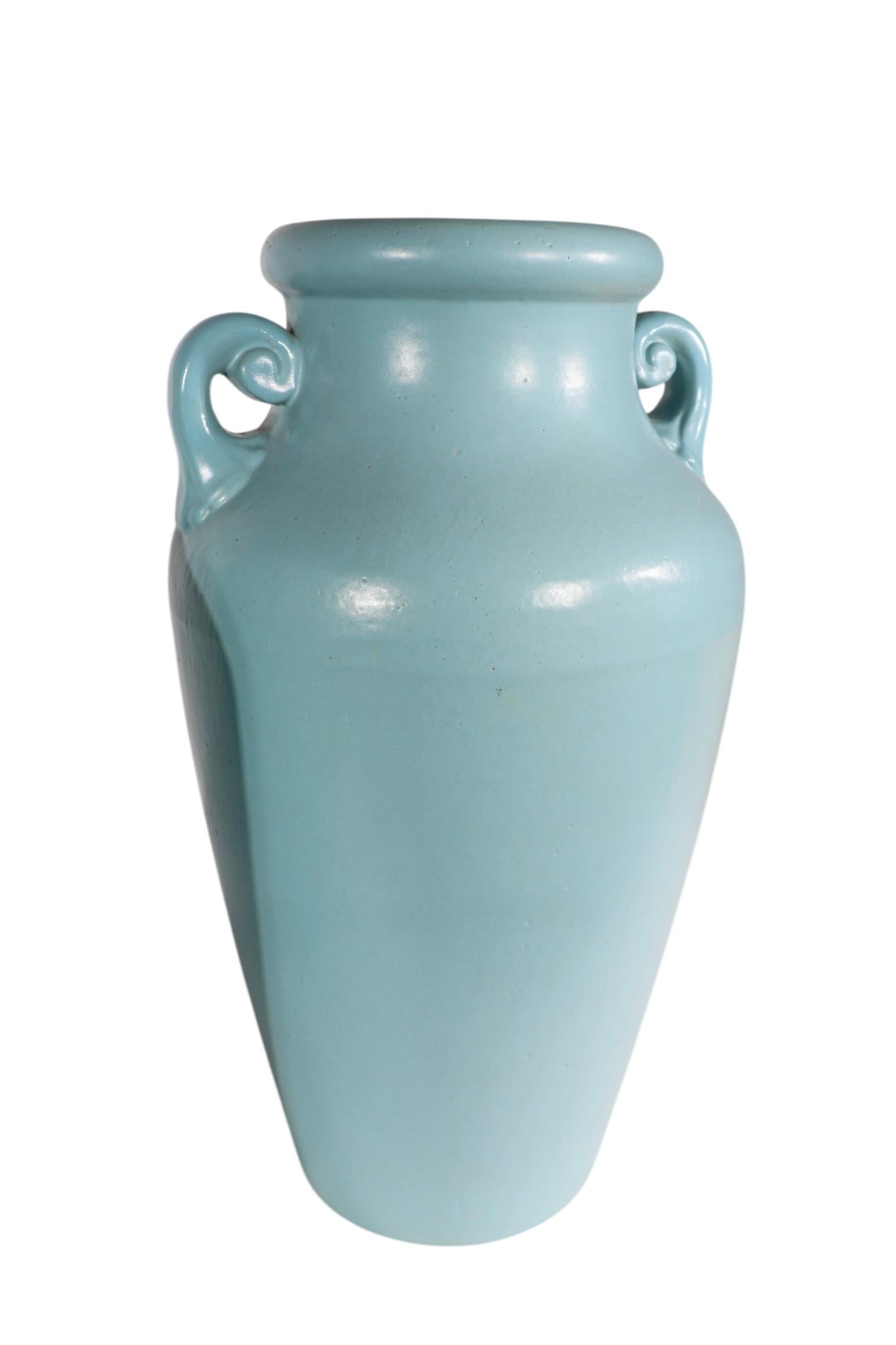 Pr. Art Pottery Floor Vases att. McCoy c. 1930/40's For Sale 14