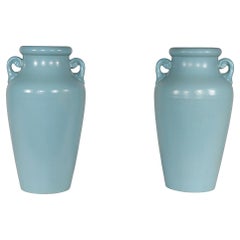 Pr. Art Pottery Floor Vases att. McCoy c. 1930/40's