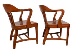 Pr. Bank of England Yale Library Jury Chairs att. to Gunlocke