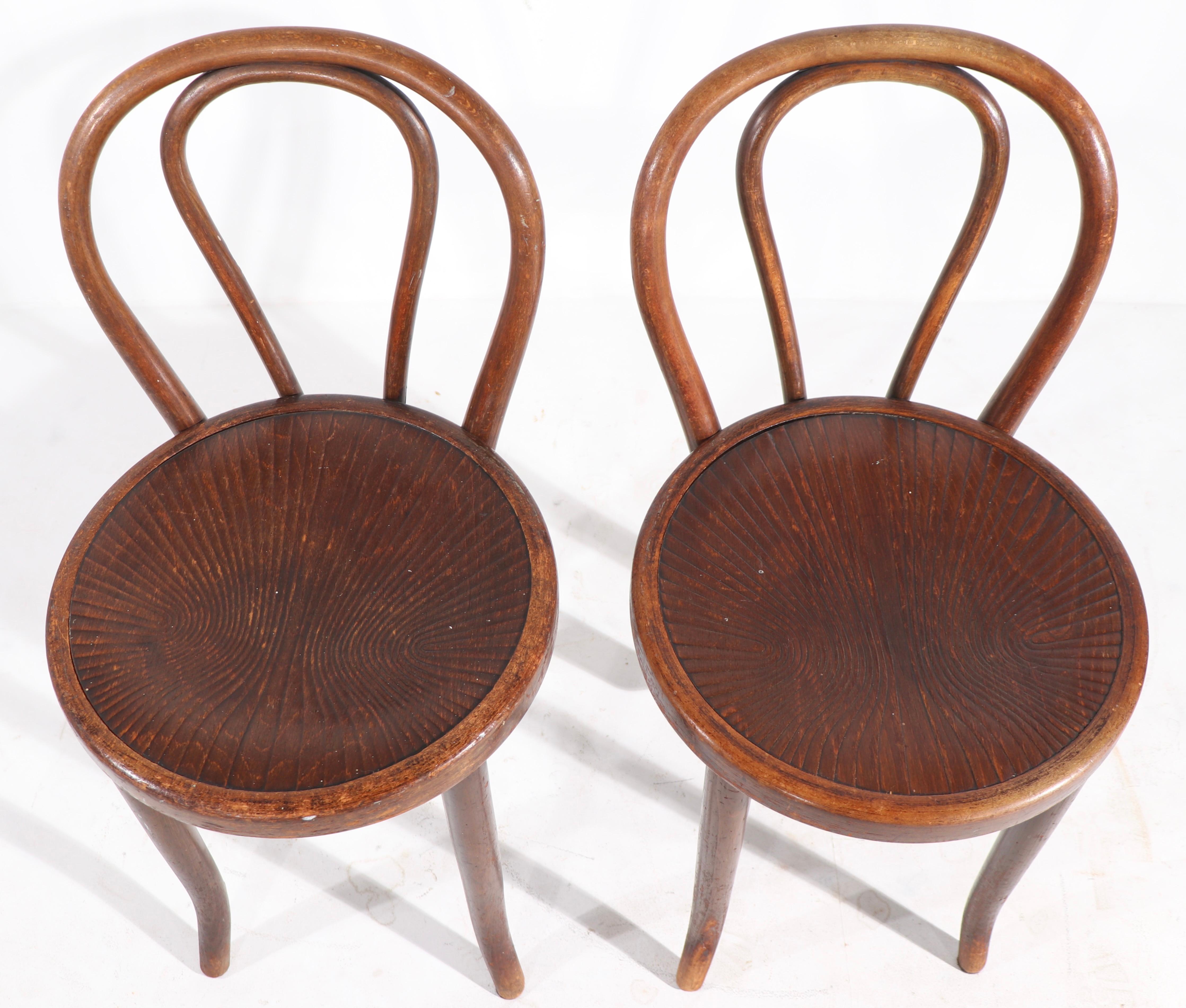 Austrian Pr. Bentwood Thonet Side Dining Cafe Chairs
