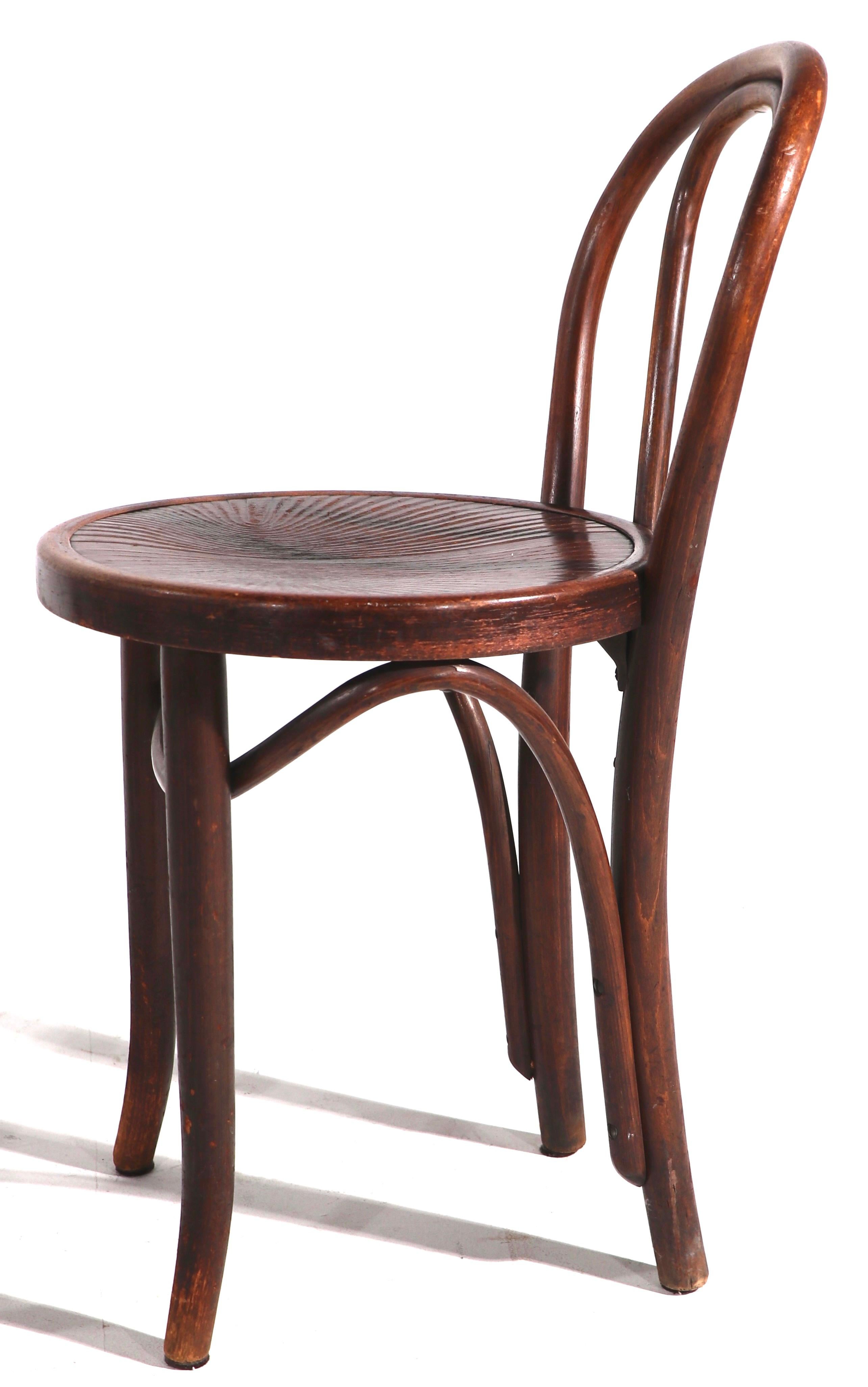 Pr. Bentwood Thonet Side Dining Cafe Chairs 3
