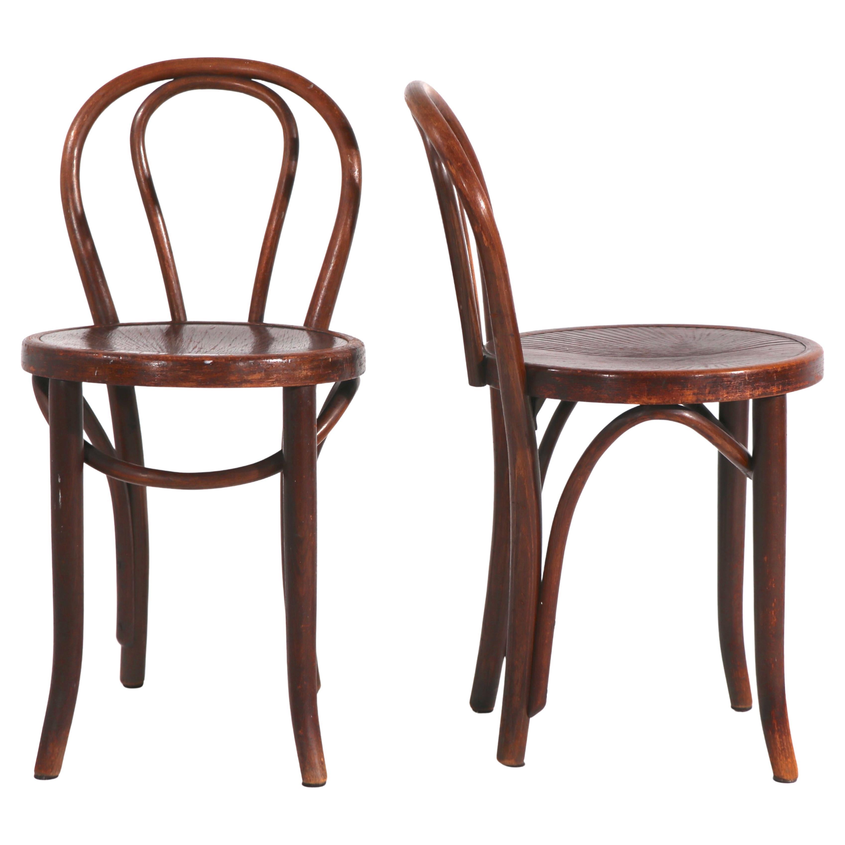 Pr. Bentwood Thonet Side Dining Cafe Chairs