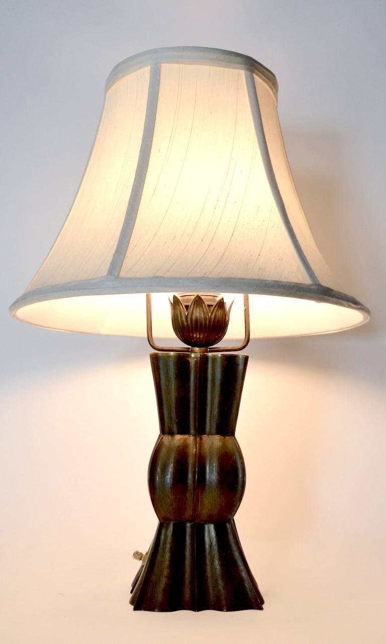 Pair of Brass Boudoir Lamps in the Style of Wiener Werkstätte 1