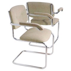 Pr. Breuer Designed Upholstered Cesca Armchairs c. 1970/80's