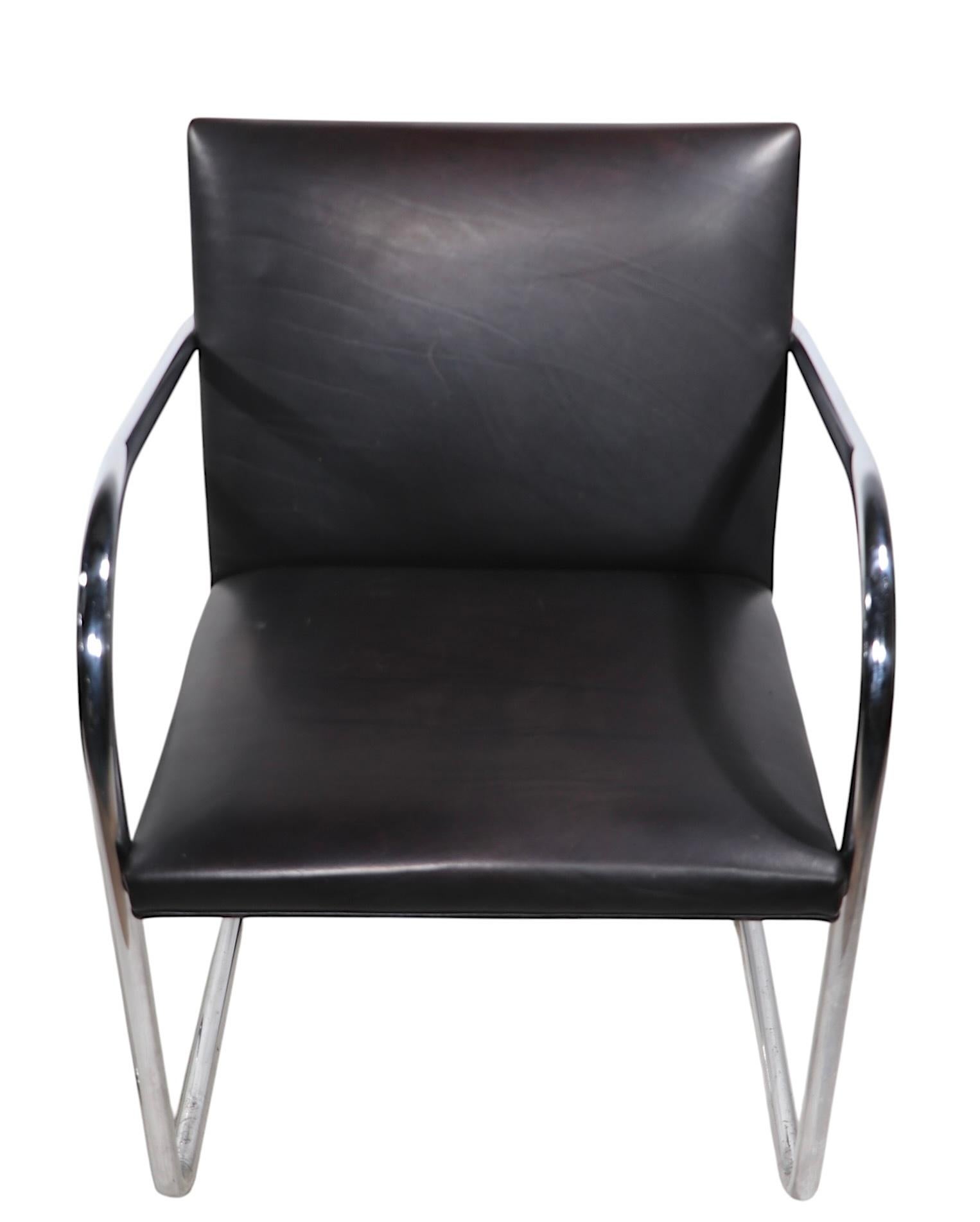 Pr. Chaises Brno par Knoll Designées par Mies van der  A.I.C.. en vente 3