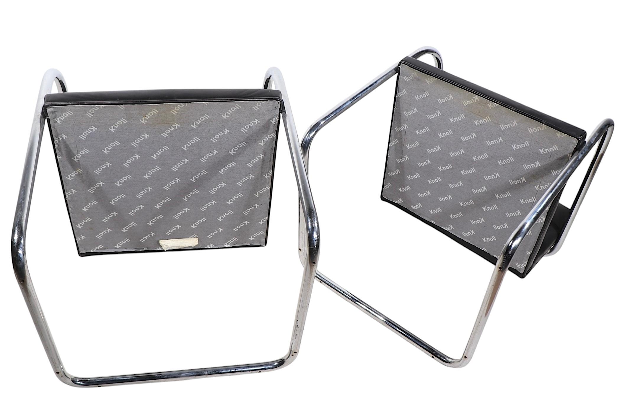 Pr. Chaises Brno par Knoll Designées par Mies van der  A.I.C.. en vente 5