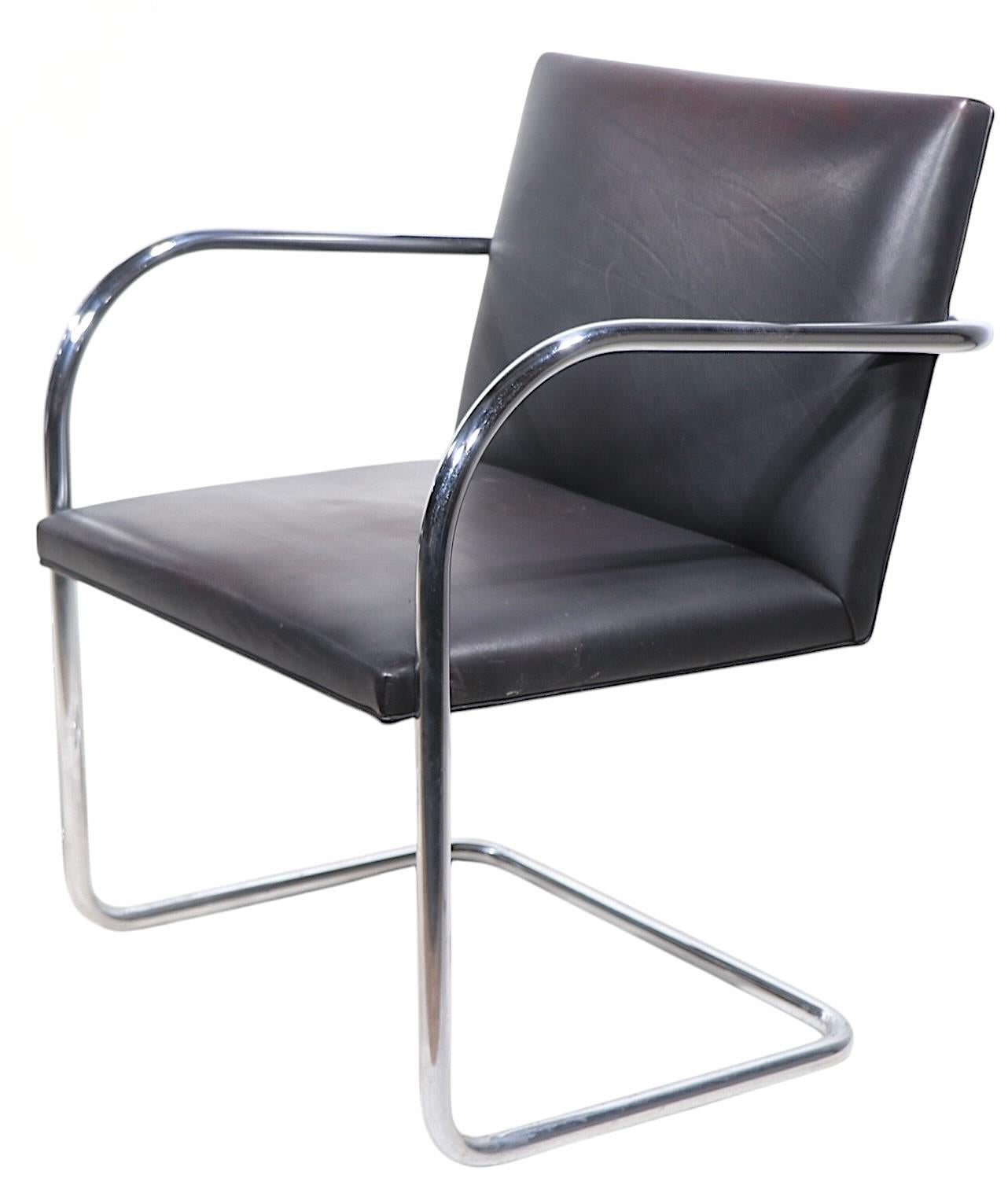 Pr. Chaises Brno par Knoll Designées par Mies van der  A.I.C.. en vente 9