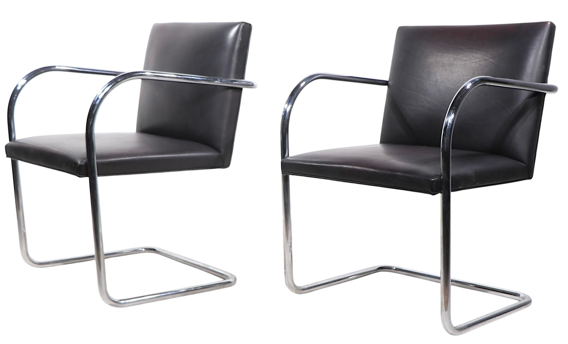 Pr. Chaises Brno par Knoll Designées par Mies van der  A.I.C.. en vente 10