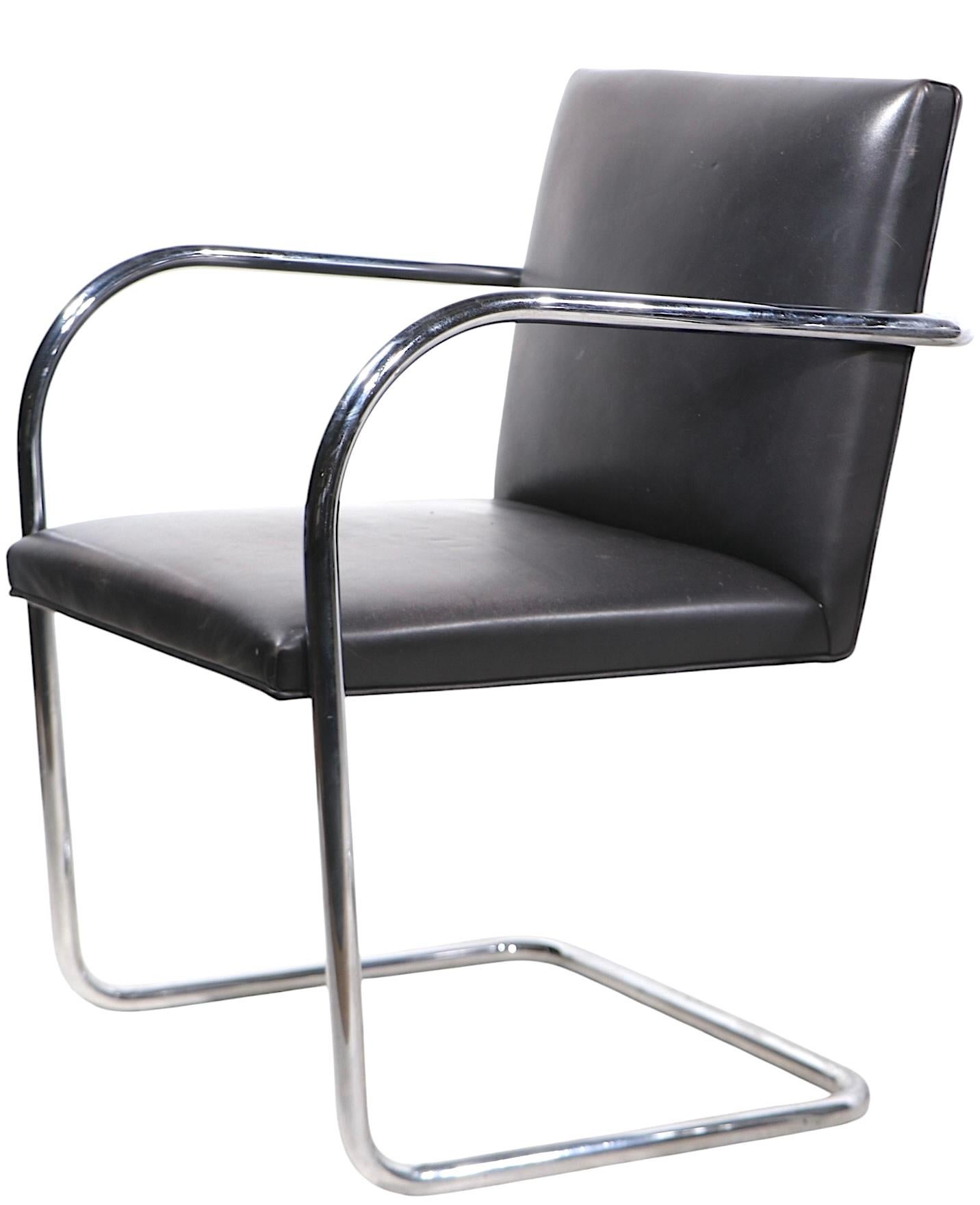 Bauhaus Pr. Chaises Brno par Knoll Designées par Mies van der  A.I.C.. en vente