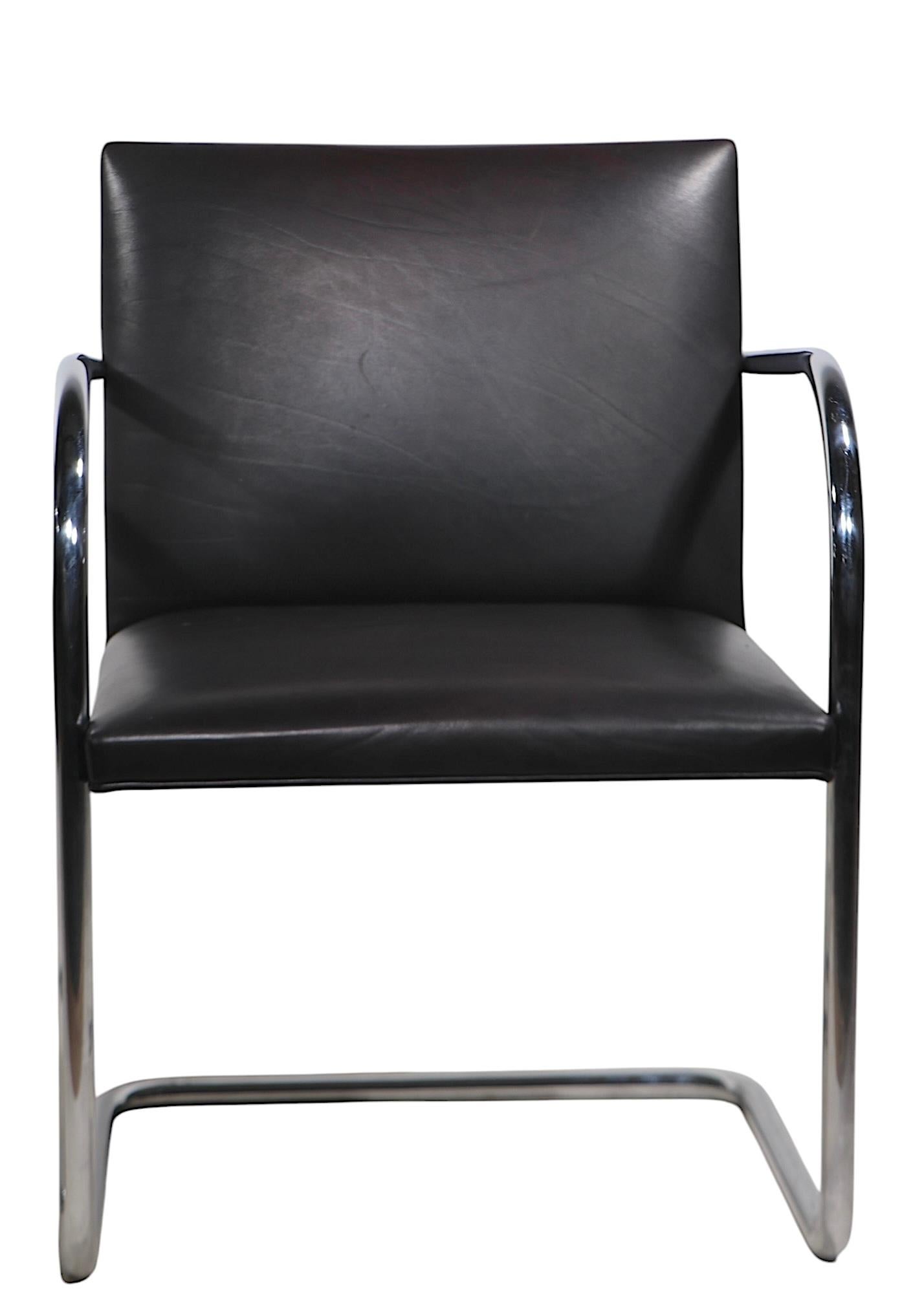 Pr. Chaises Brno par Knoll Designées par Mies van der  A.I.C.. en vente 1