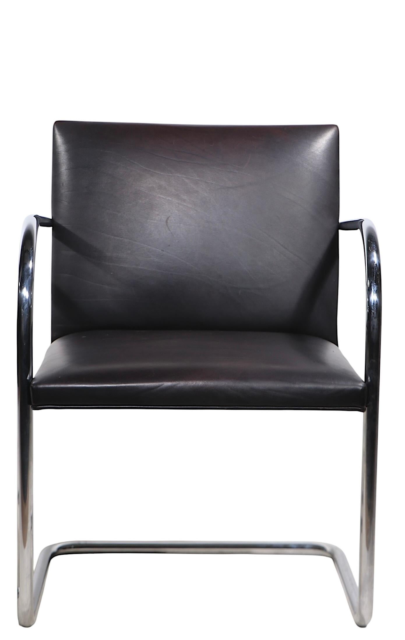 Pr. Chaises Brno par Knoll Designées par Mies van der  A.I.C.. en vente 2