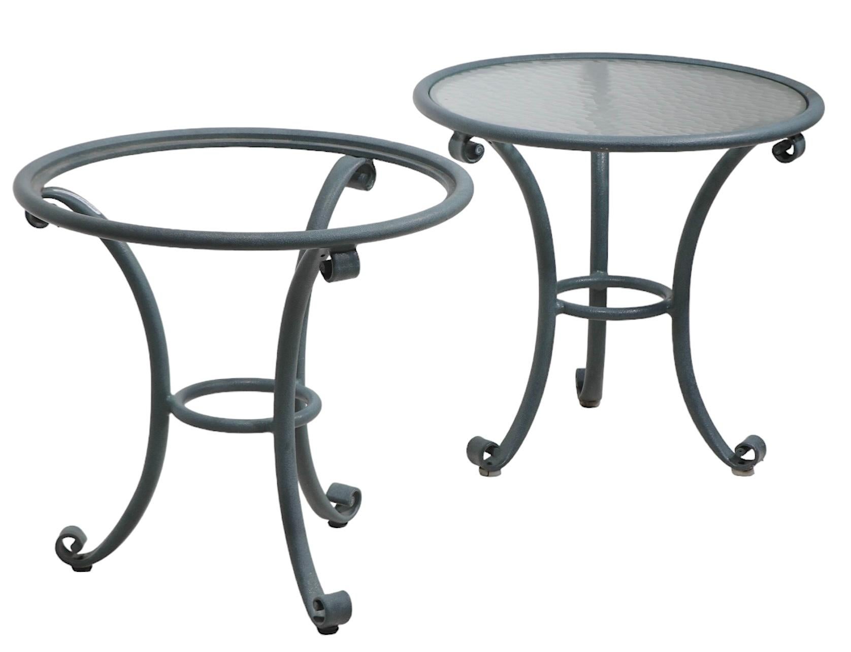 American Pr. Brown Jordan Florentine  Garden Patio Poolside Tables
