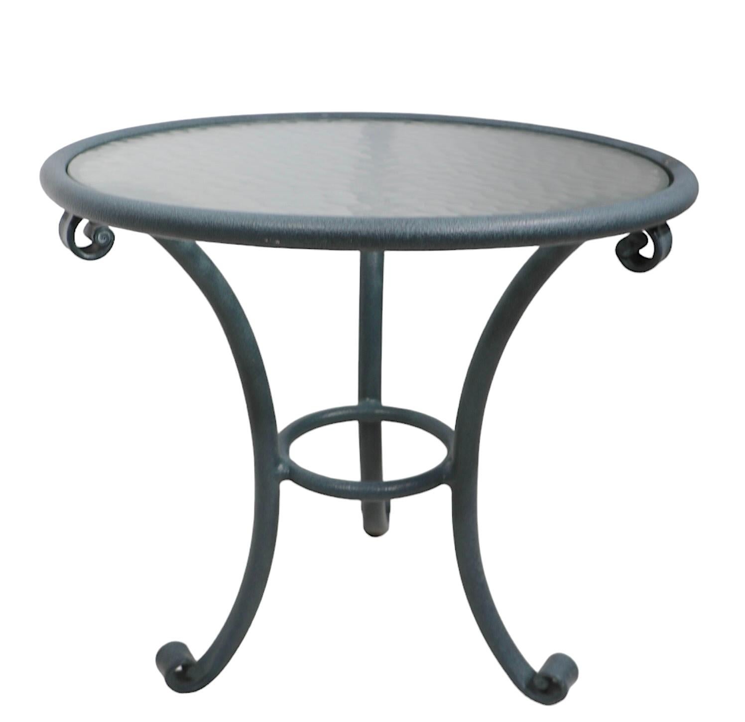 20th Century Pr. Brown Jordan Florentine  Garden Patio Poolside Tables