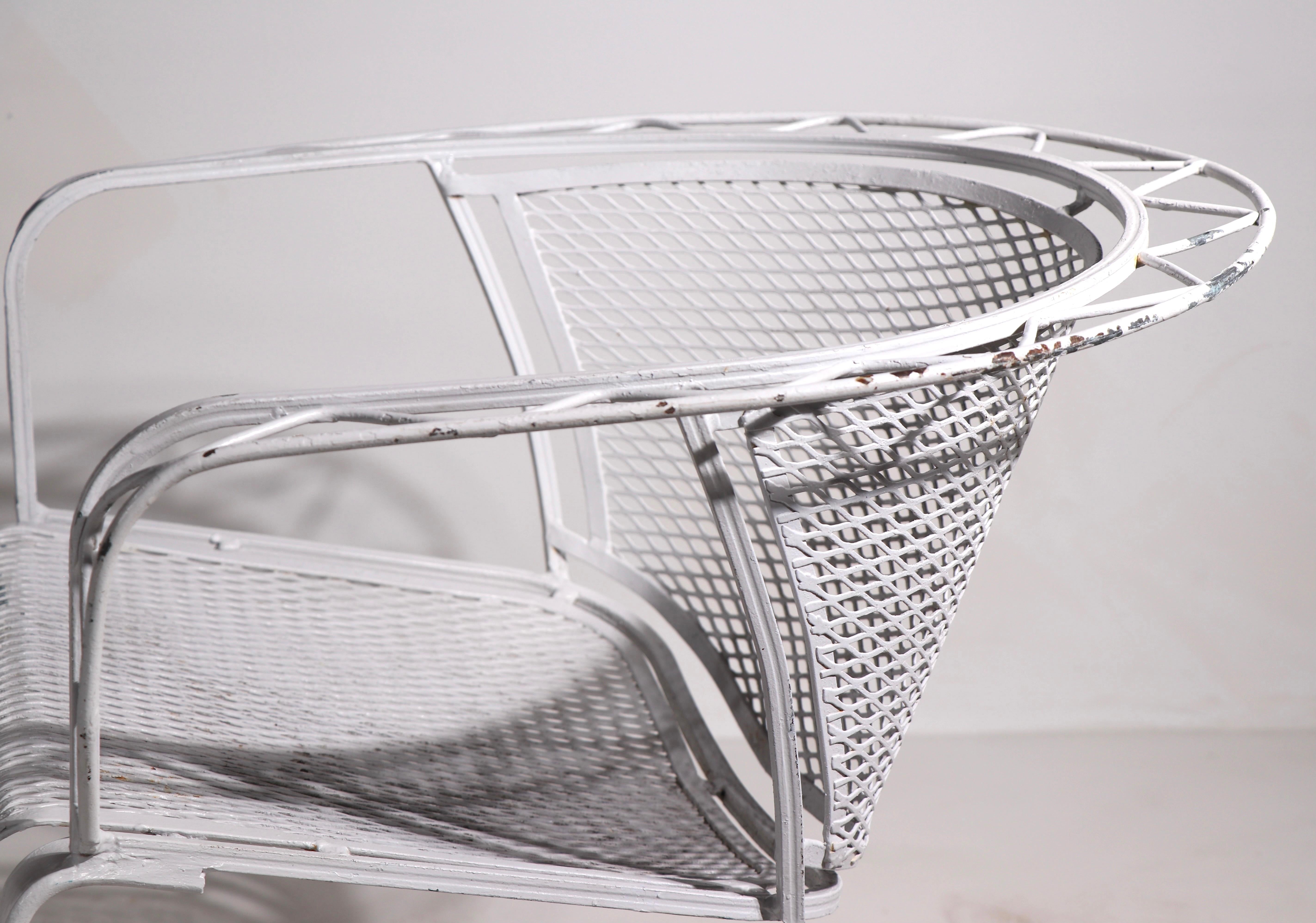 Pr Cantilevered Garden Patio Poolside Chairs by Salterini 3