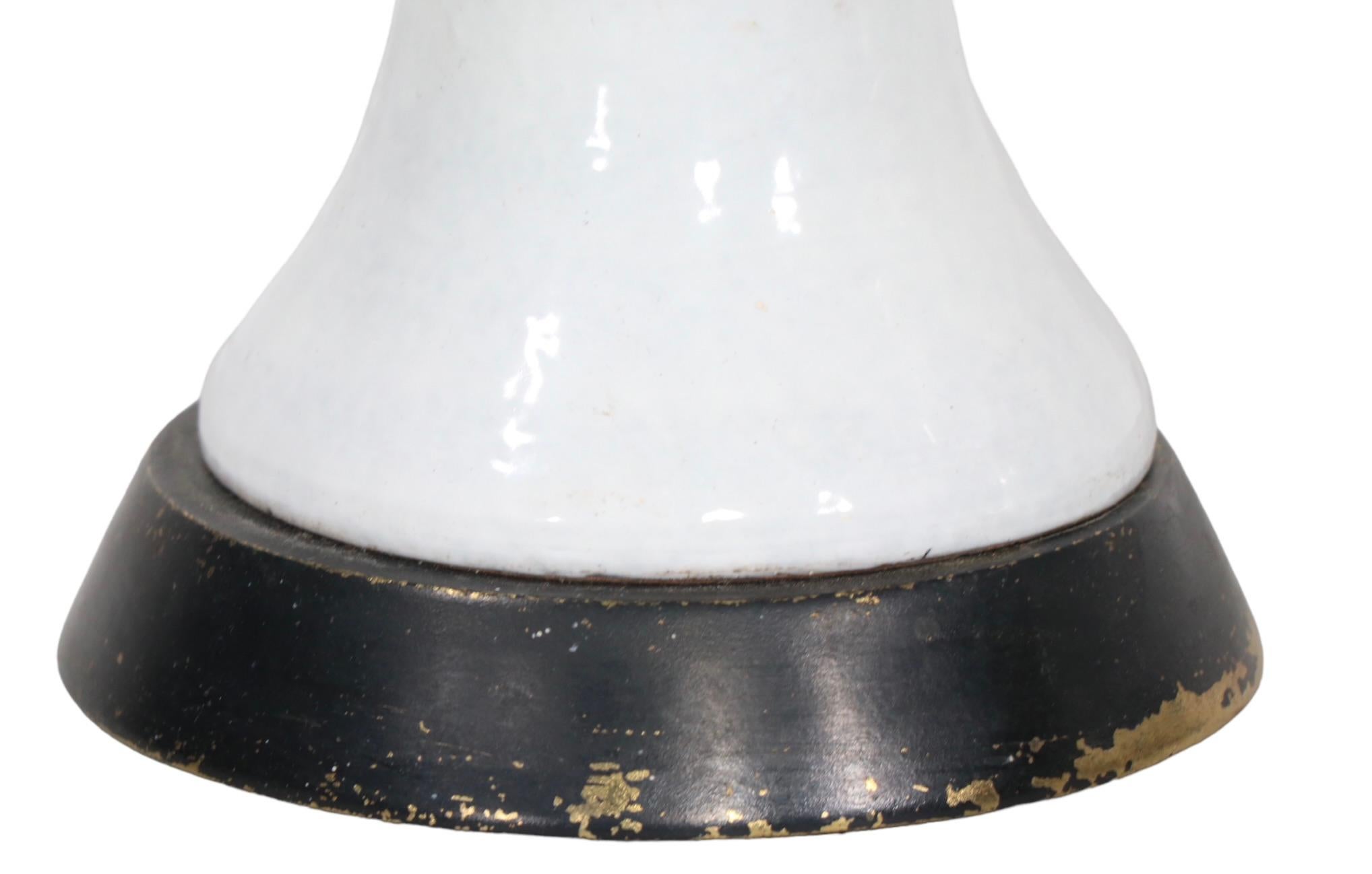 Pr. Ceramic Table Lamps Made in Italy Attr. to Urbano Zaccagnini  For Sale 10