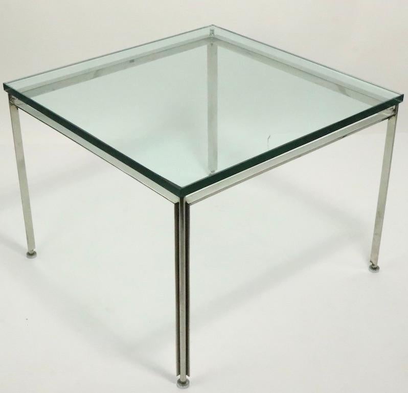 Pr. Chrome and Glass Tables by Atelier International AI For Sale 3