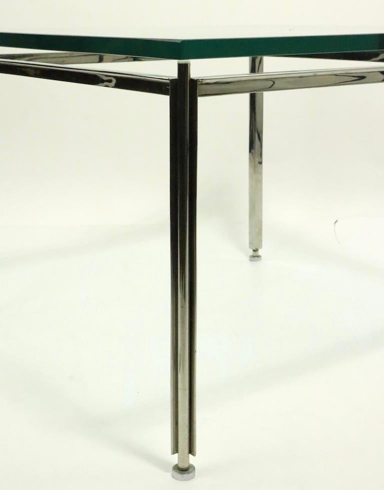 Pr. Chrome and Glass Tables by Atelier International AI For Sale 4