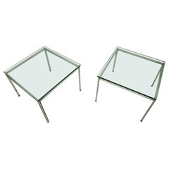 Pr. Chrome and Glass Tables by Atelier International AI