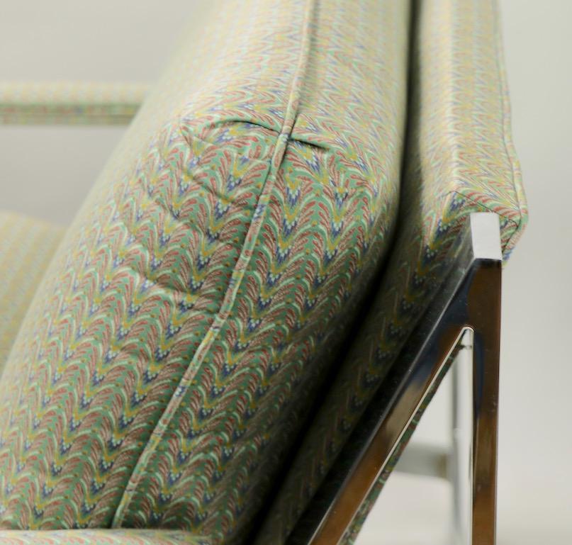 Pair of Chrome Lounge Chairs by Cy Mann 4