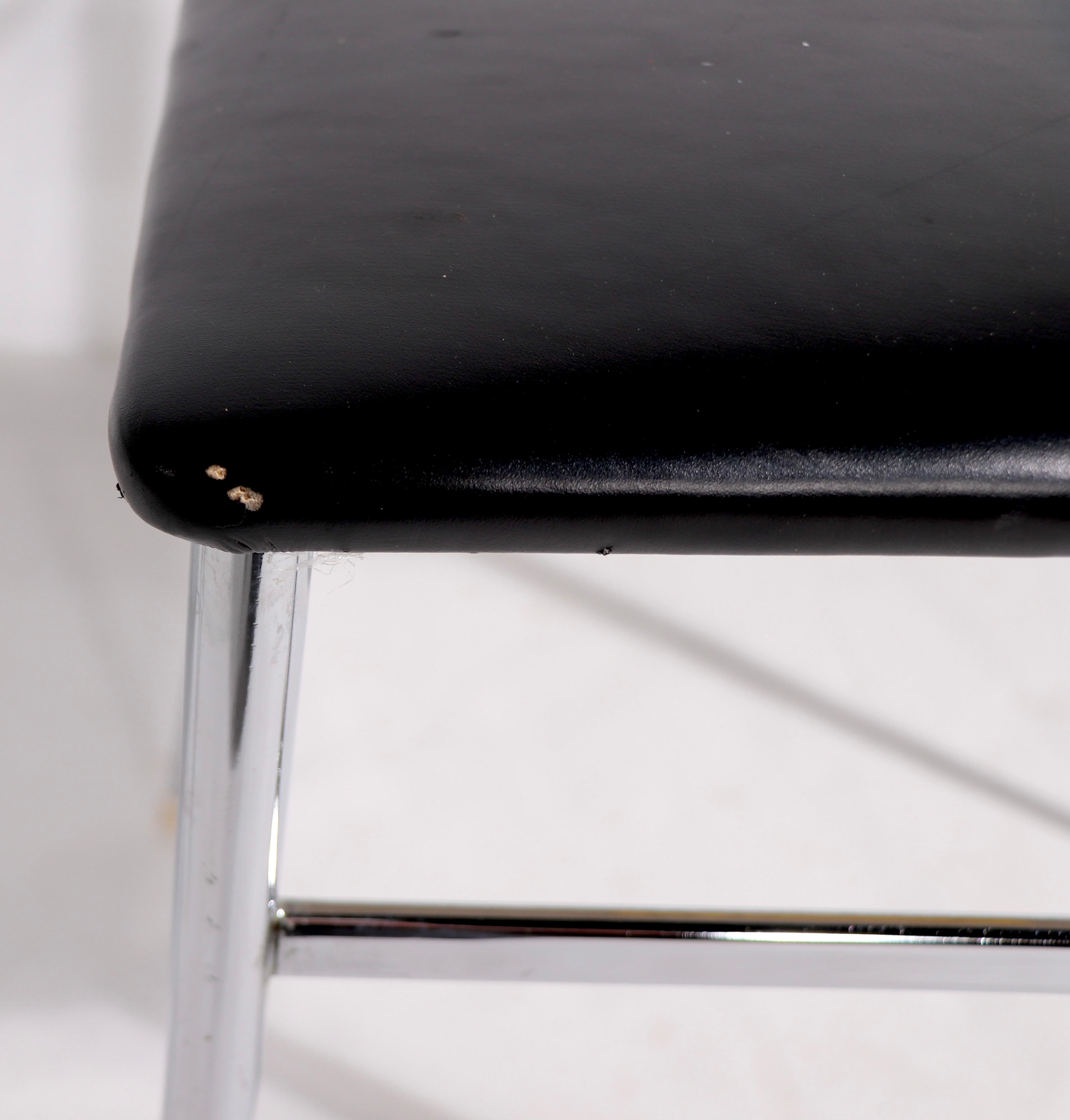 Italian Pr. of Chrome Superleggera Chairs Retailed by W & J Sloane