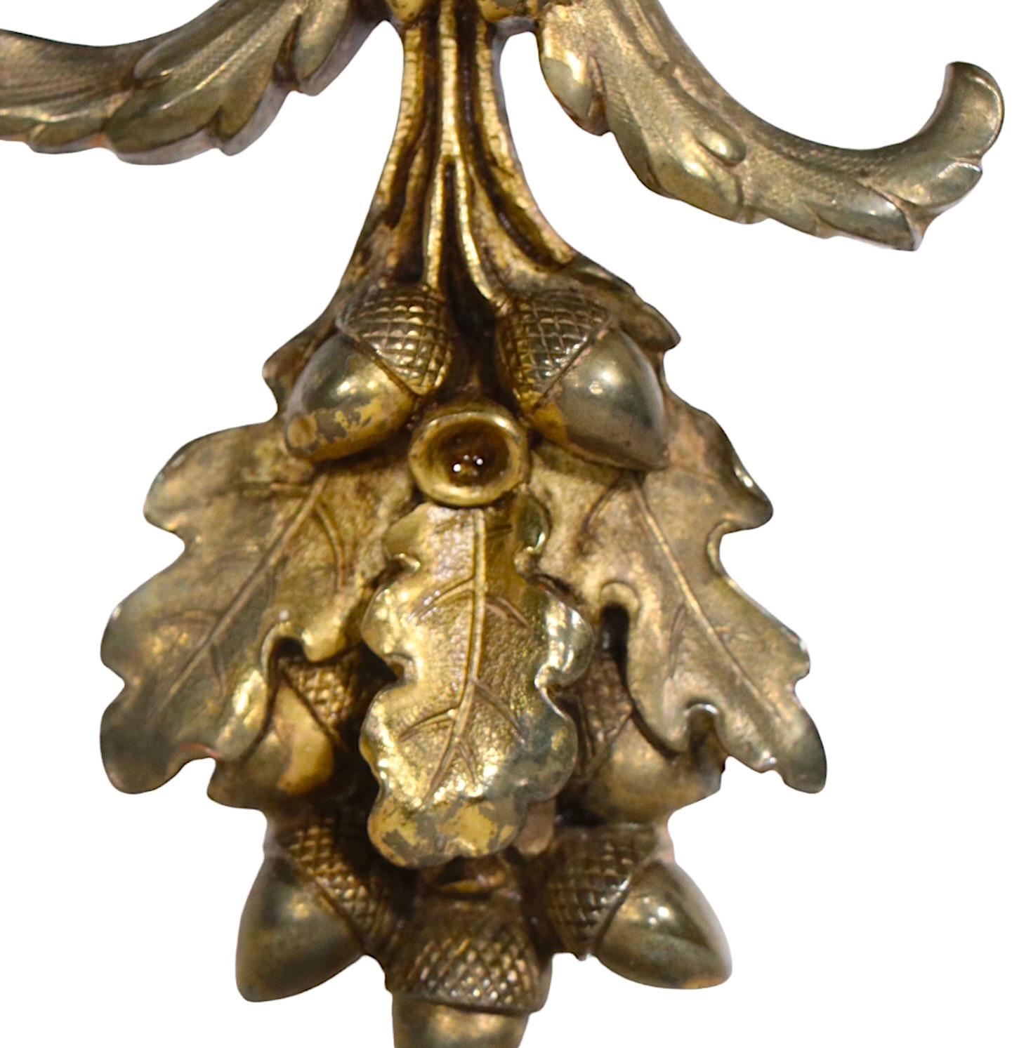 Pr. Classical Brass Wall Sconces by Caldwell C 1900/ 1920’s 9