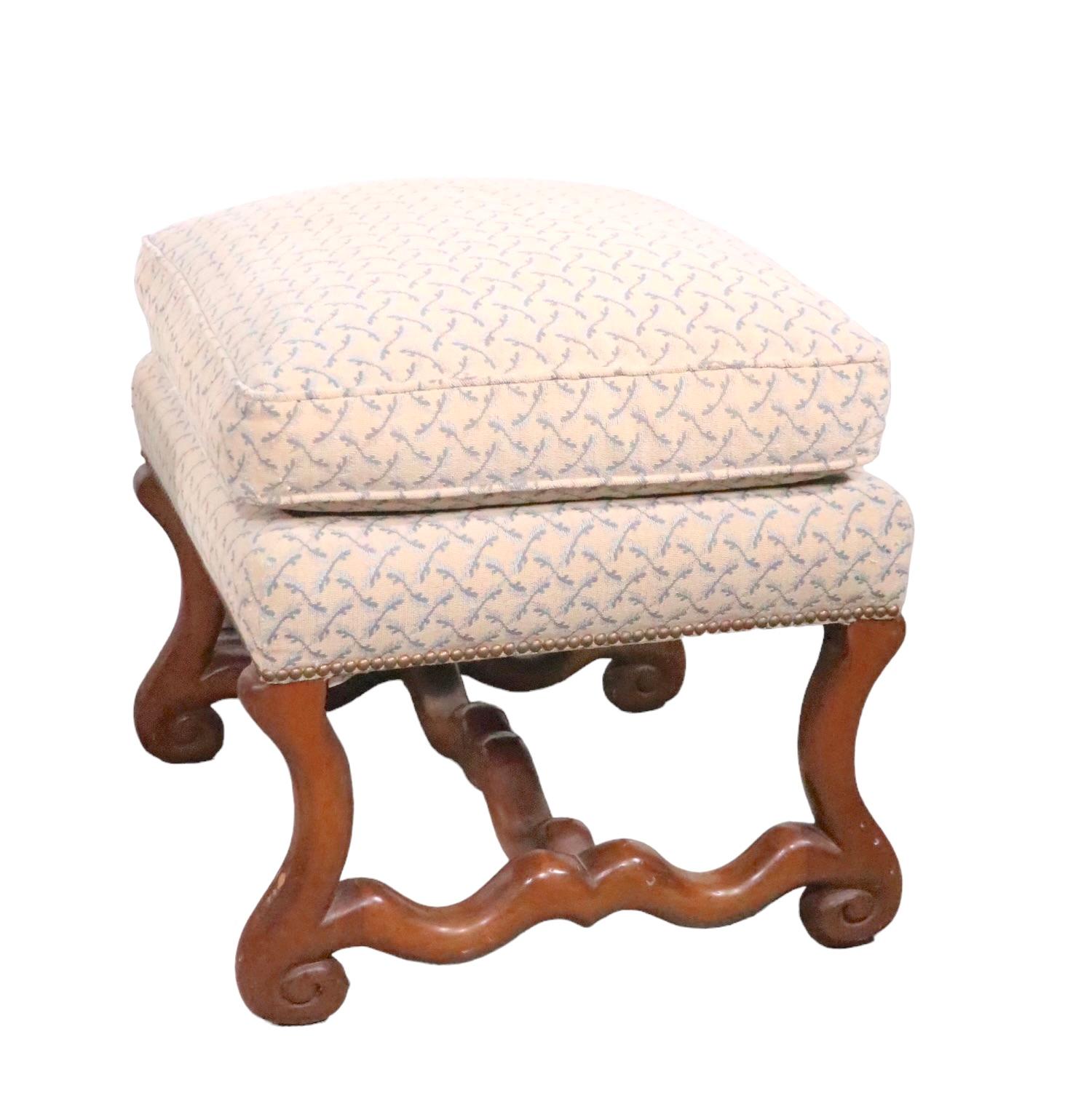 Pr. Contemporary Os De Mouton Style Ottoman Pouf, Benches For Sale 5