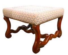 Pr. Contemporary Os De Mouton Style Ottoman Pouf, Benches
