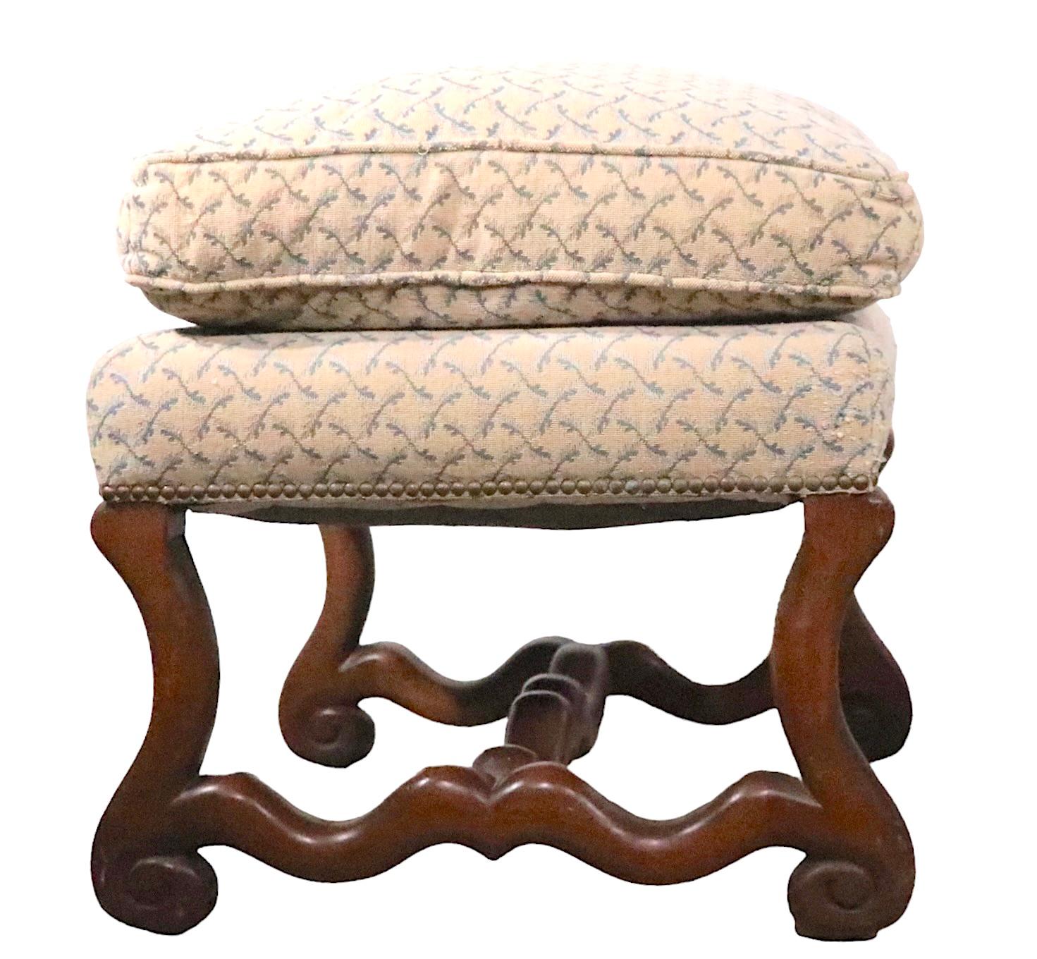 Pr. Contemporary Os De Mouton Style Ottoman Pouf, Benches  In Good Condition For Sale In New York, NY